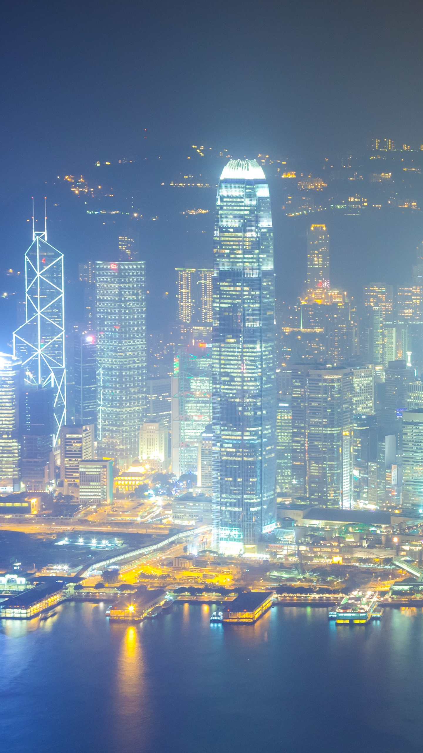 Обои городской пейзаж, город, метрополия, городской район, линия горизонта в разрешении 1440x2560