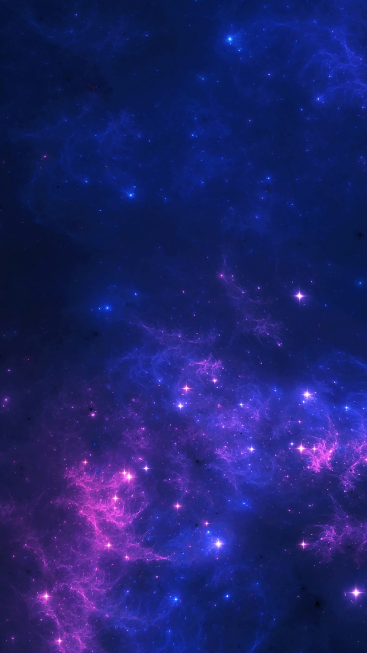 Обои Фиолетовый, живопись, абстрактное искусство, электрик, искусство в разрешении 720x1280