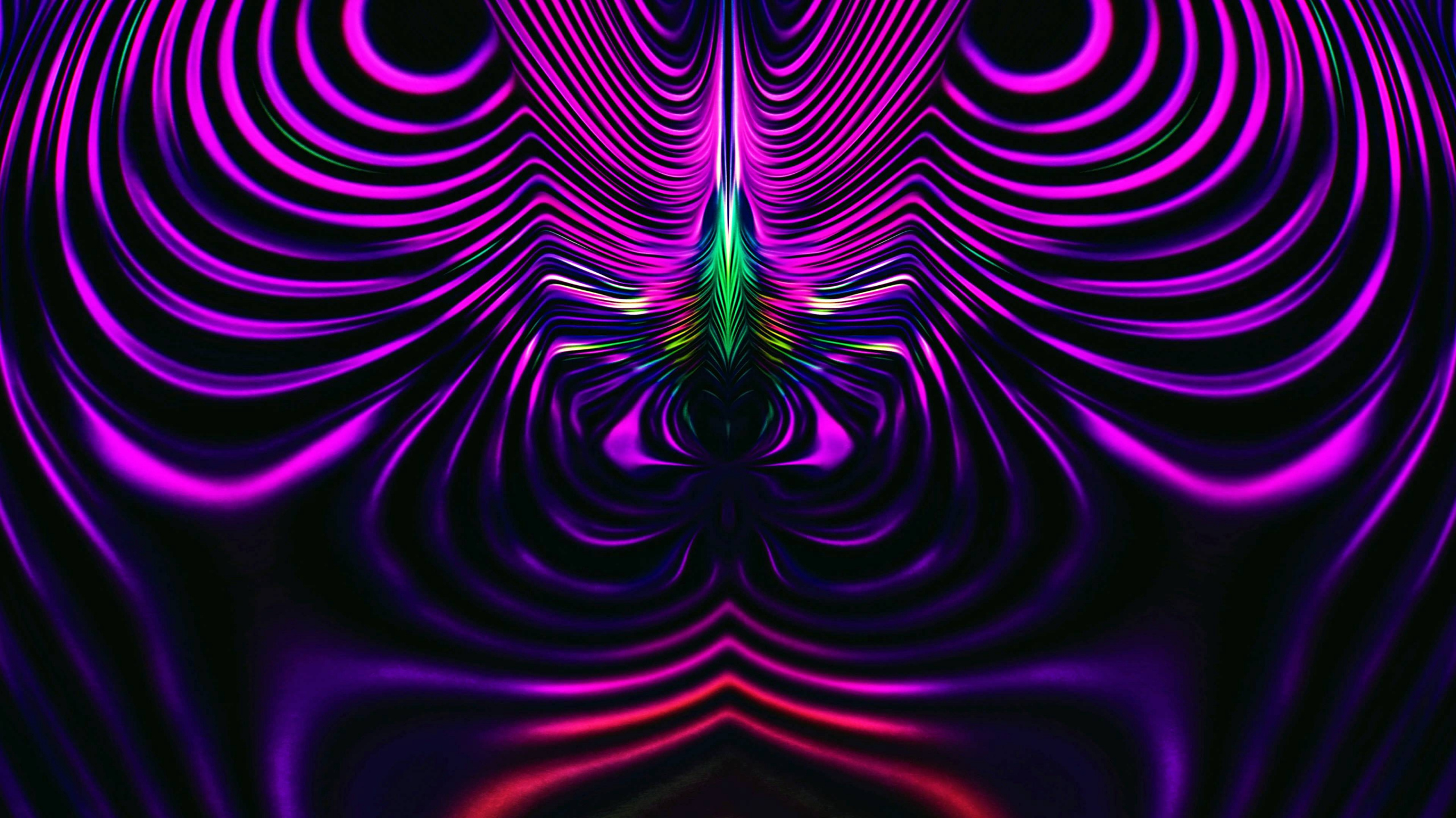 Обои фрактал, фрактальное искусство, пурпур, психоделическое искусство, Фиолетовый в разрешении 2560x1440