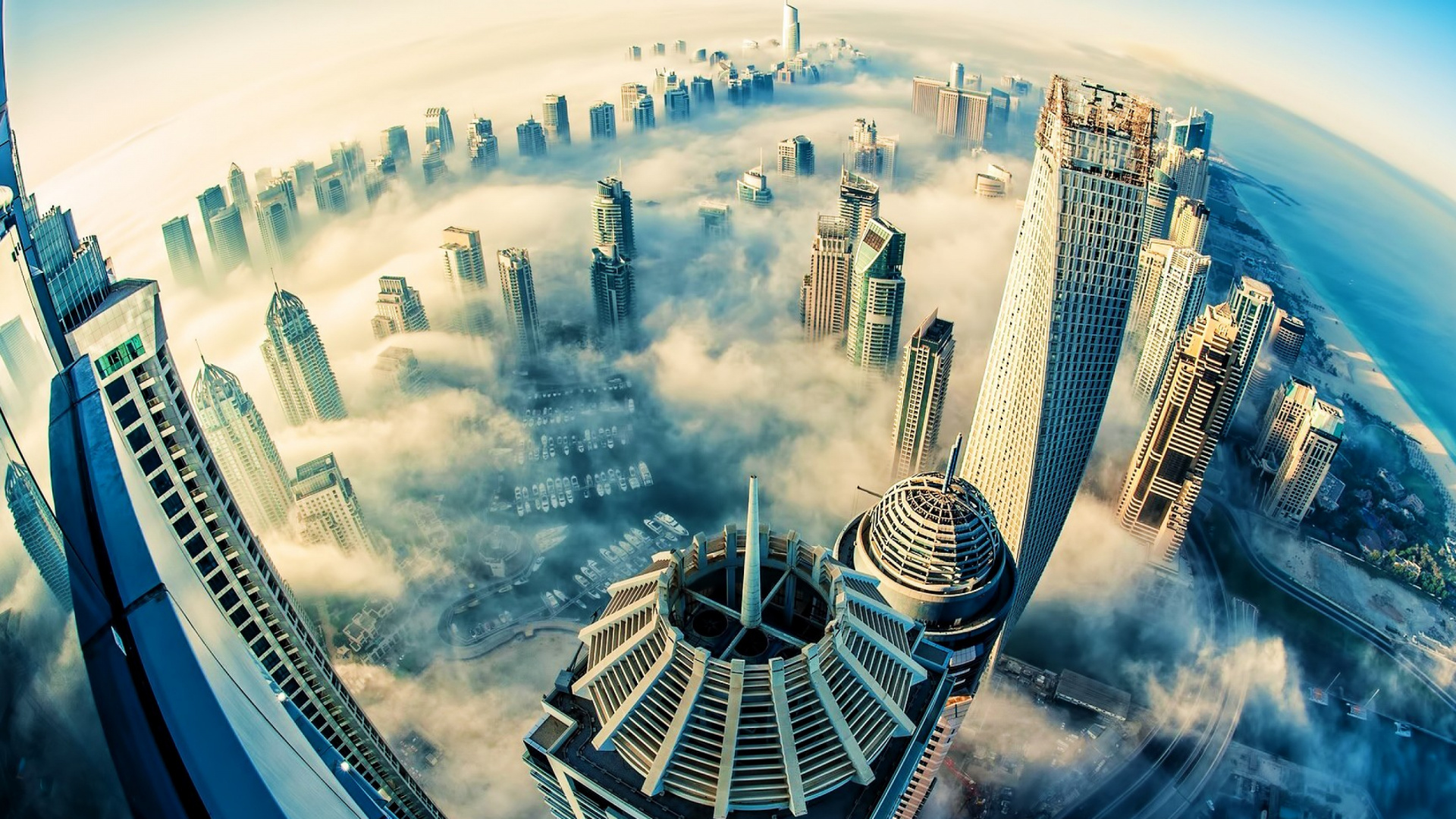 Обои Тобу выше, небоскреб, городской пейзаж, город, ориентир в разрешении 1920x1080