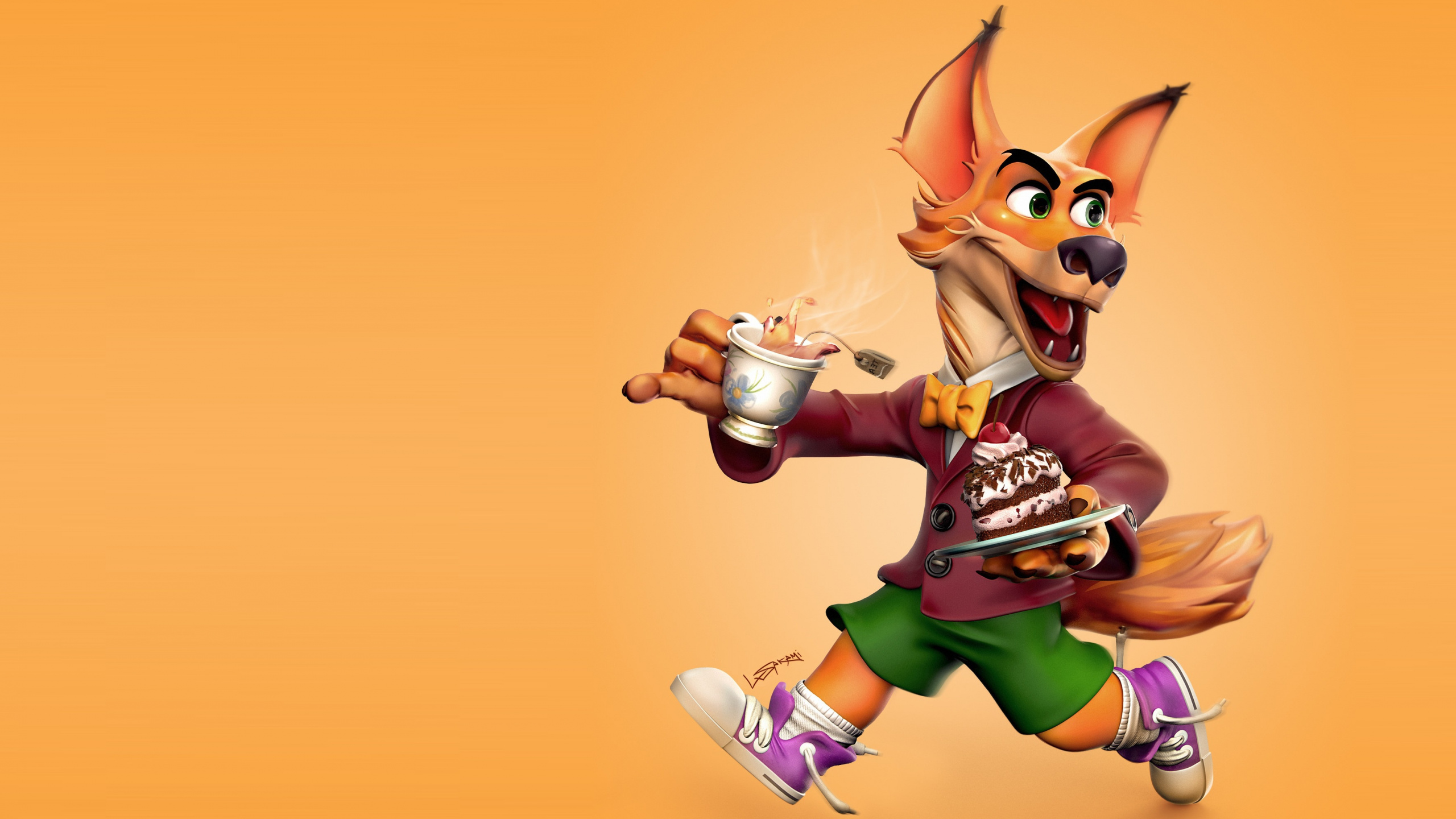Обои рисование, мультфильм, иллюстрация, фигурка, шут в разрешении 2560x1440