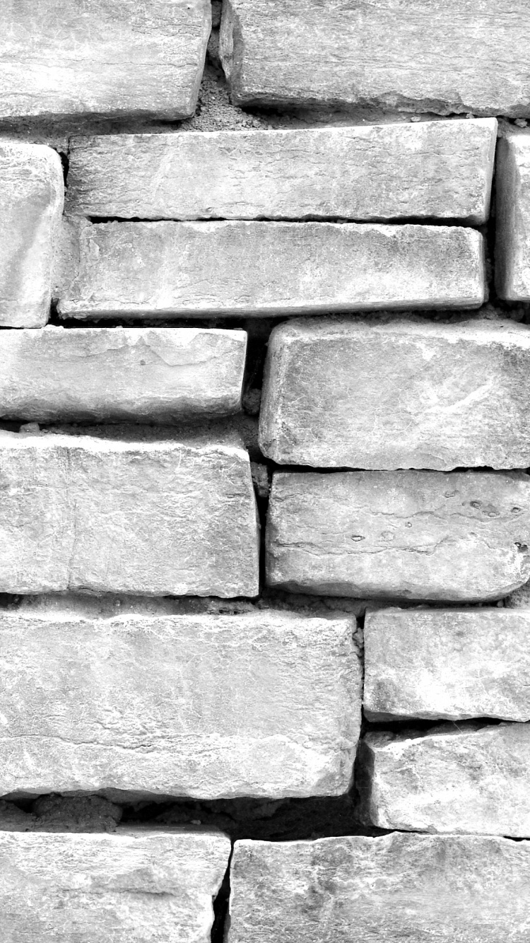 Обои каменная стена, кирпич, стена, кирпичная кладка, цемент в разрешении 750x1334