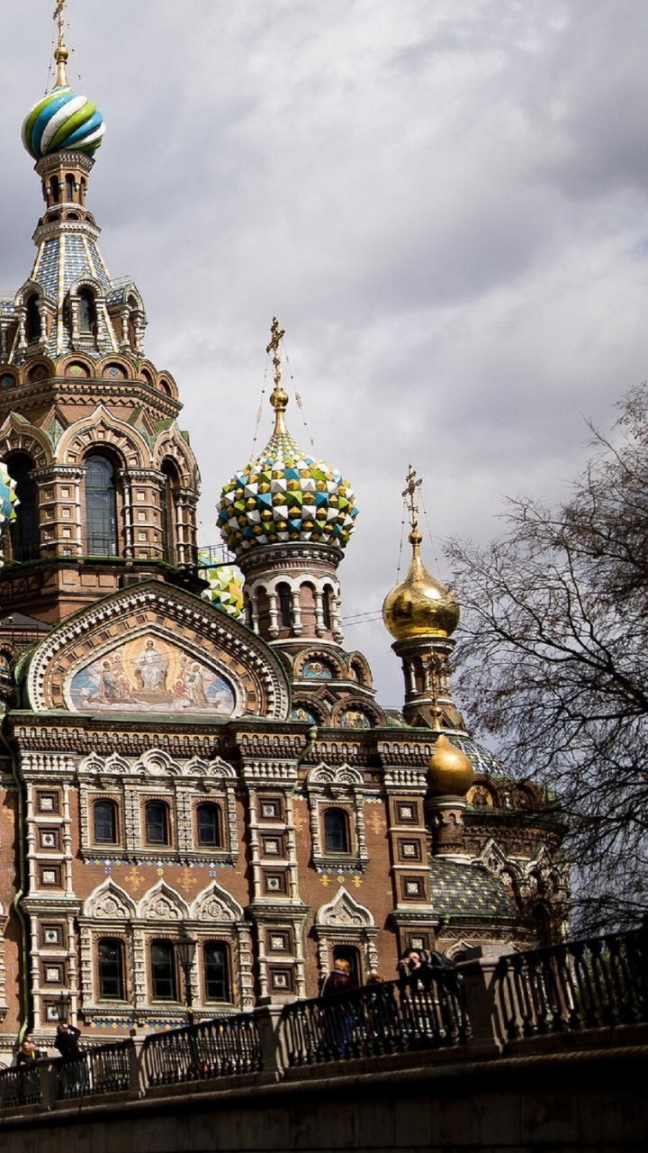 Обои Церковь Спаса на Крови, собор, ориентир, здание, город в разрешении 720x1280