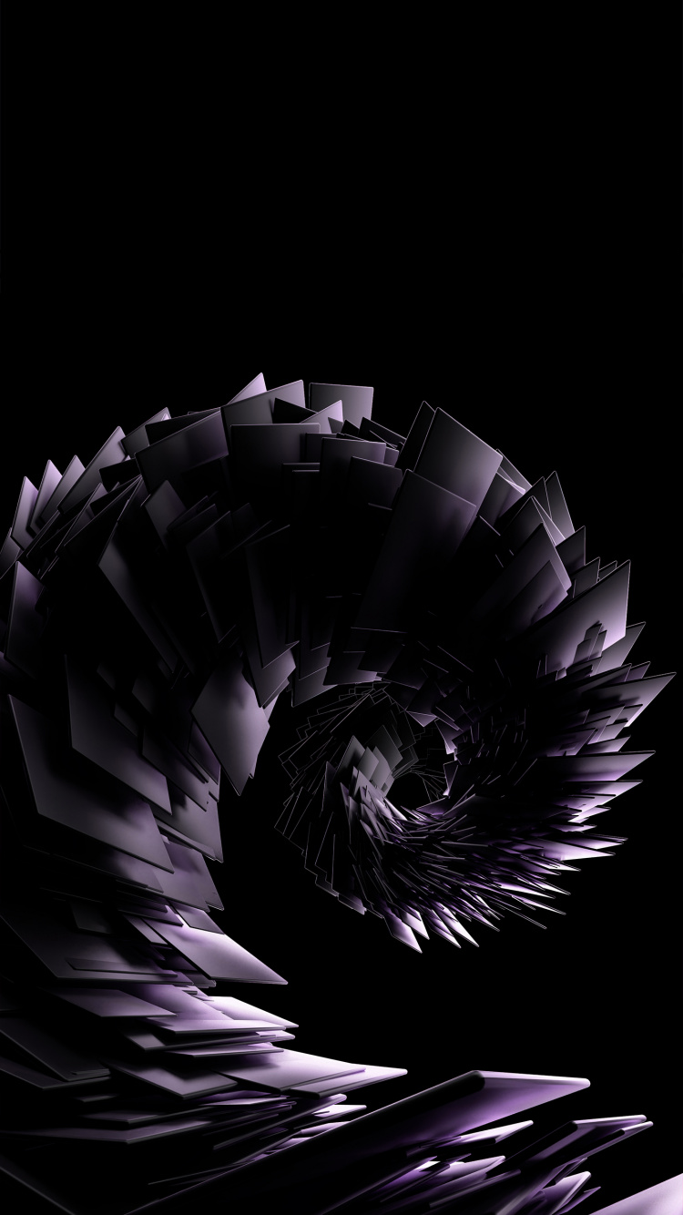 Обои пурпур, черный, вода, Фиолетовый, лепесток в разрешении 750x1334