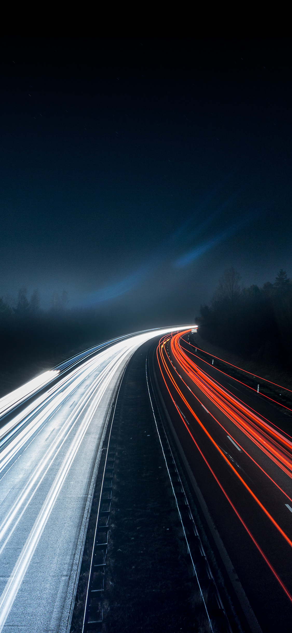 Обои экспозиция, блог, атмосфера, автомобильное освещение, дорожное покрытие в разрешении 1125x2436