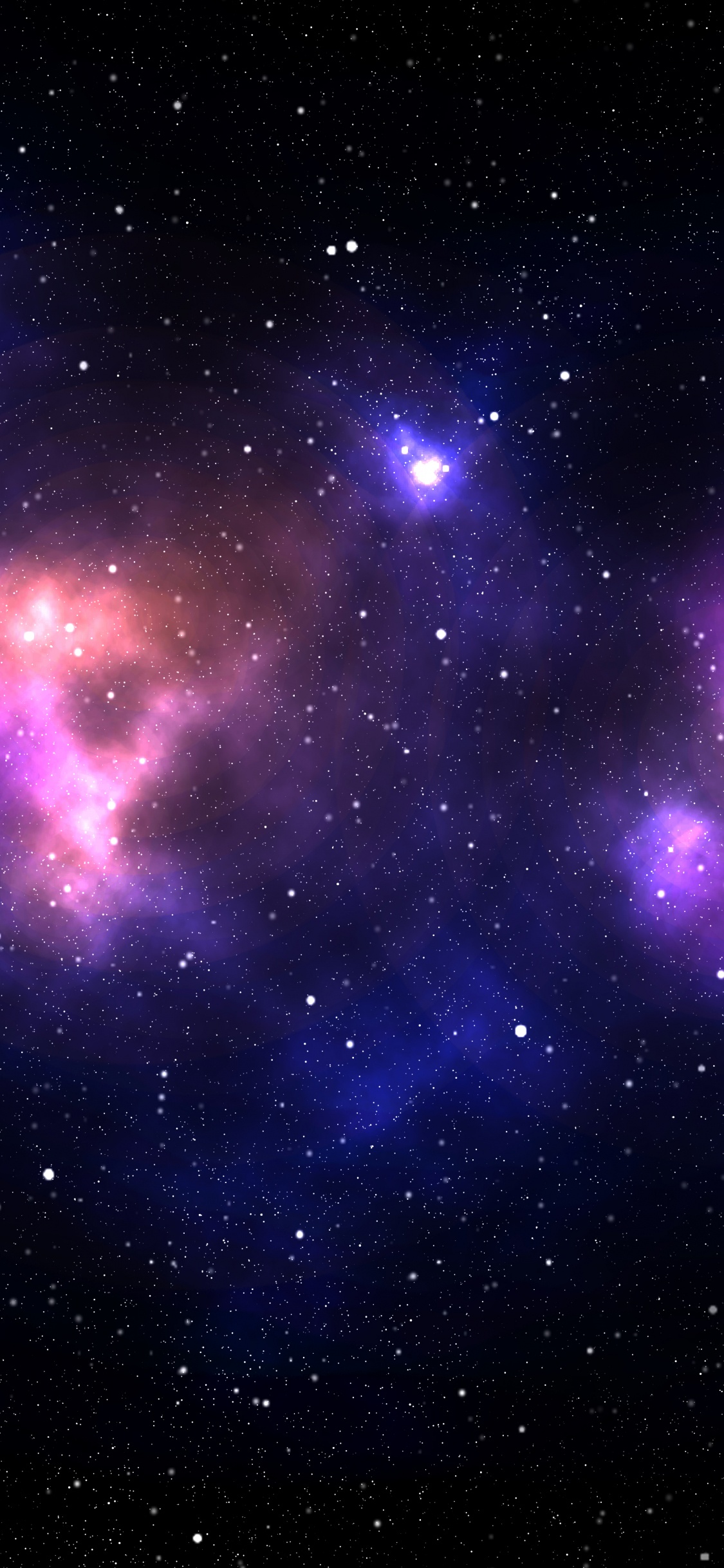 Обои туманность, звезда, Галактика, Туманность Ориона, Млечный Путь в разрешении 1125x2436