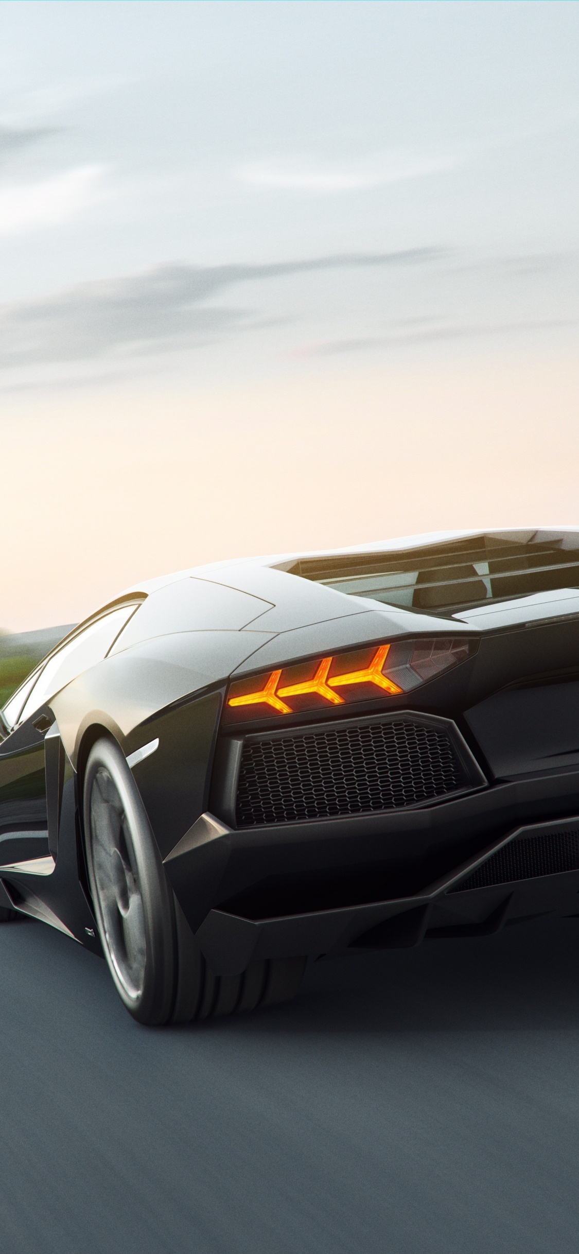 Обои Ламборджини, суперкар, авто, спорткар, Ламборгини авентадор в разрешении 1125x2436