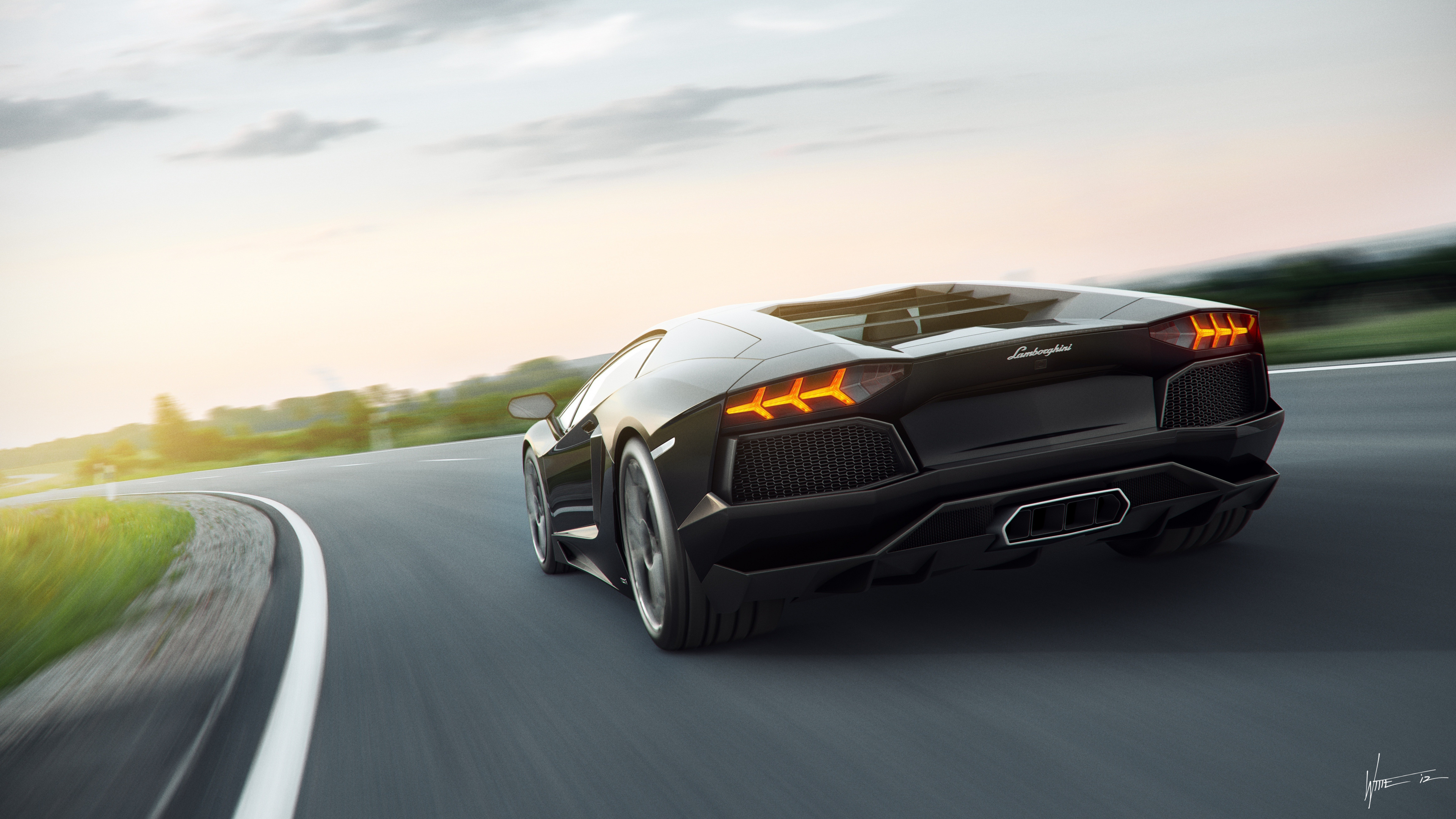 Обои Ламборджини, суперкар, авто, спорткар, Ламборгини авентадор в разрешении 3840x2160
