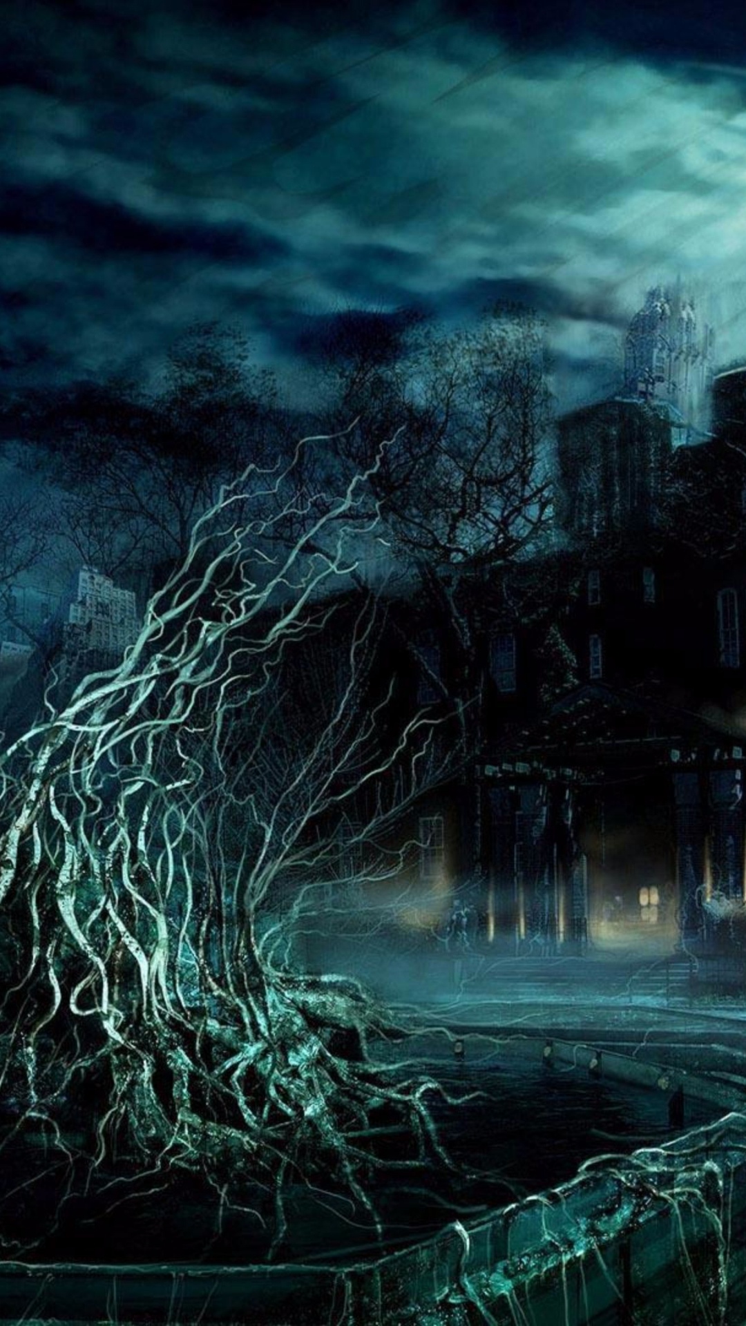 Обои темнота, свет, вода, Цифровой композитинг, приключенческая игра в разрешении 1080x1920