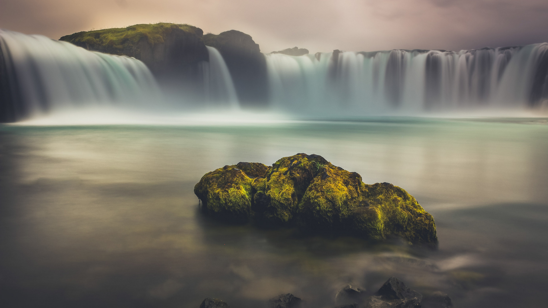 Обои селйяландсфосс, водопад, водоем, природа, гидроресурсы в разрешении 1920x1080