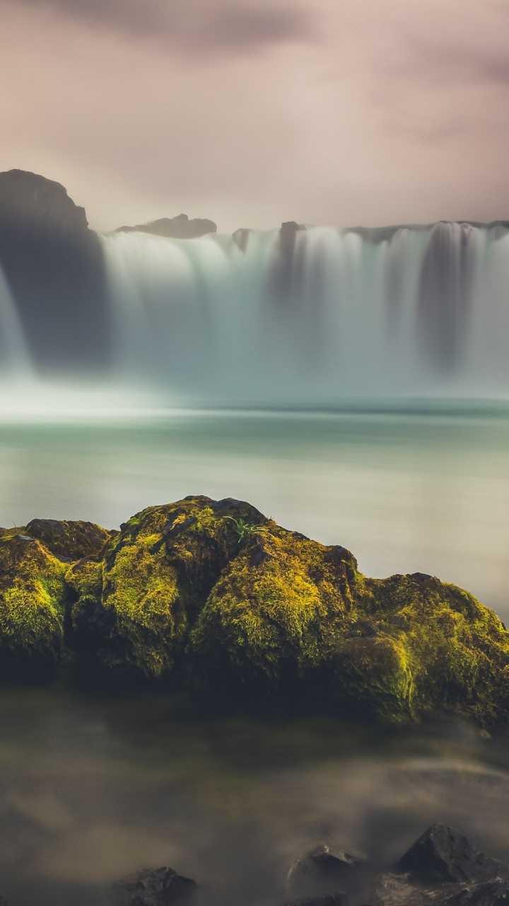 Обои селйяландсфосс, водопад, водоем, природа, гидроресурсы в разрешении 720x1280