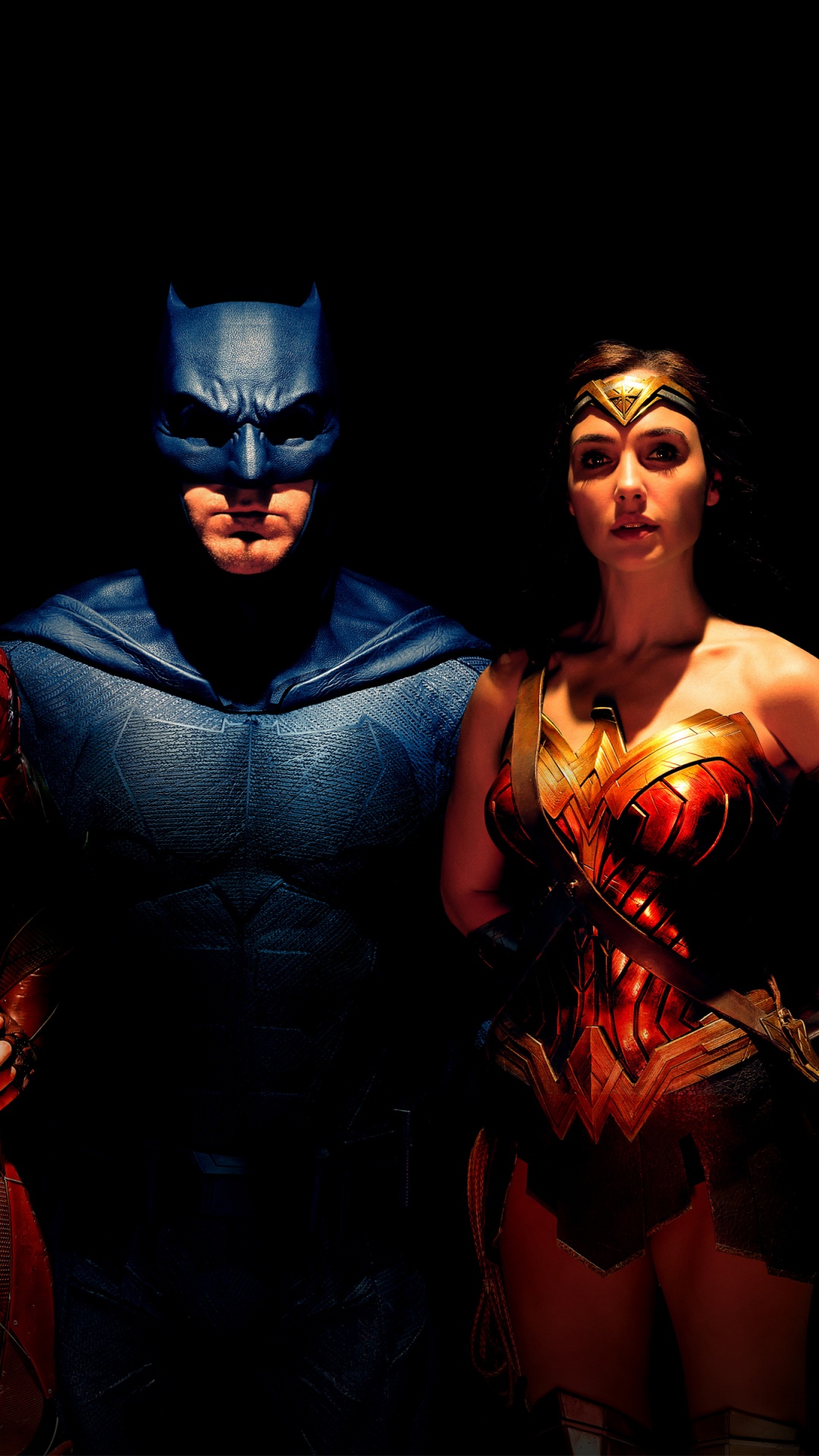 Обои Лига справедливости, киборг, супергерой, Бэтмен, фигурка в разрешении 1080x1920