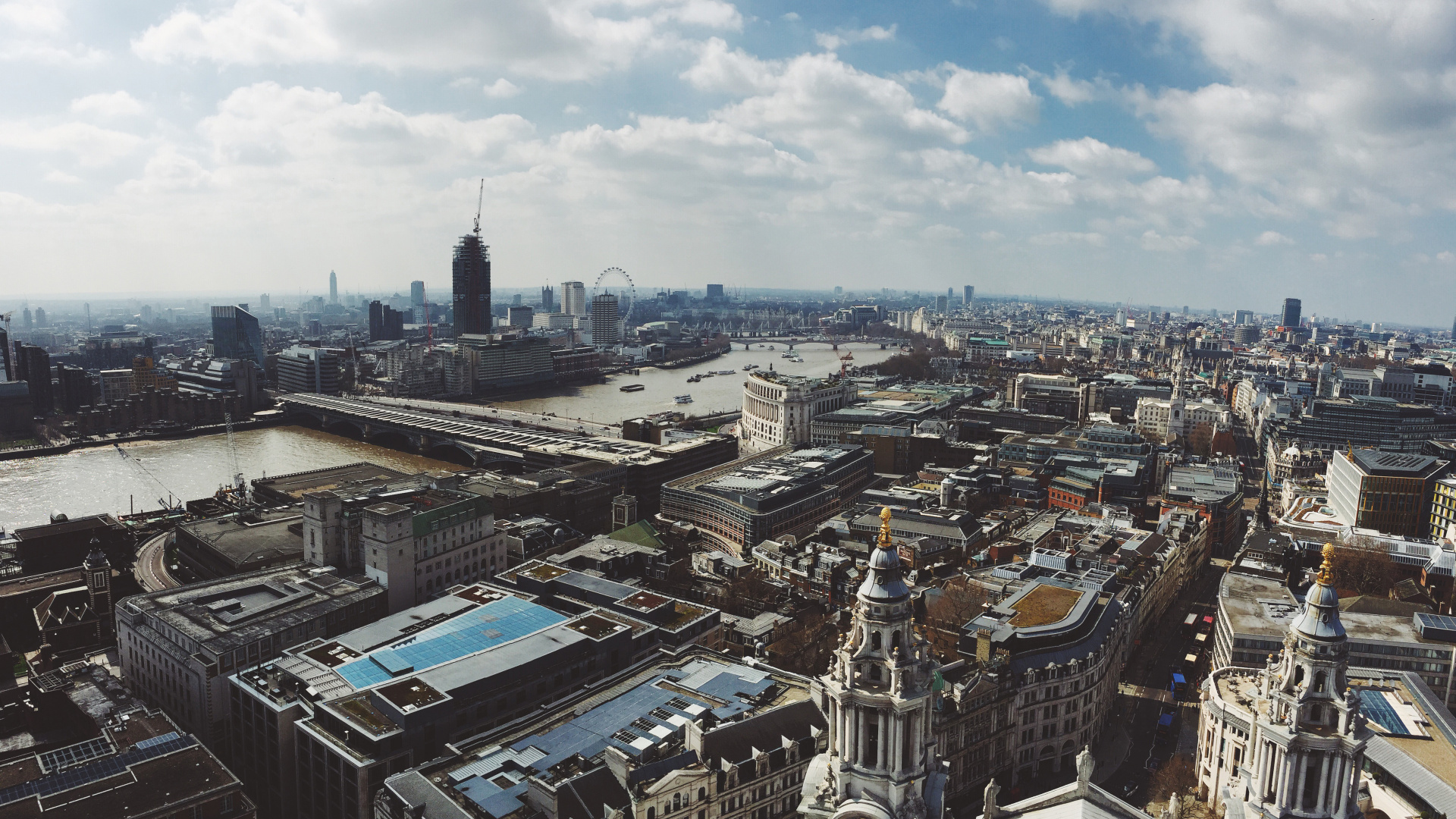 Обои городской район, город, городской пейзаж, метрополия, линия горизонта в разрешении 1920x1080