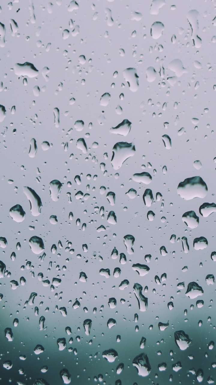 Обои дождь, падение, вода, мелкий дождь, синий в разрешении 720x1280