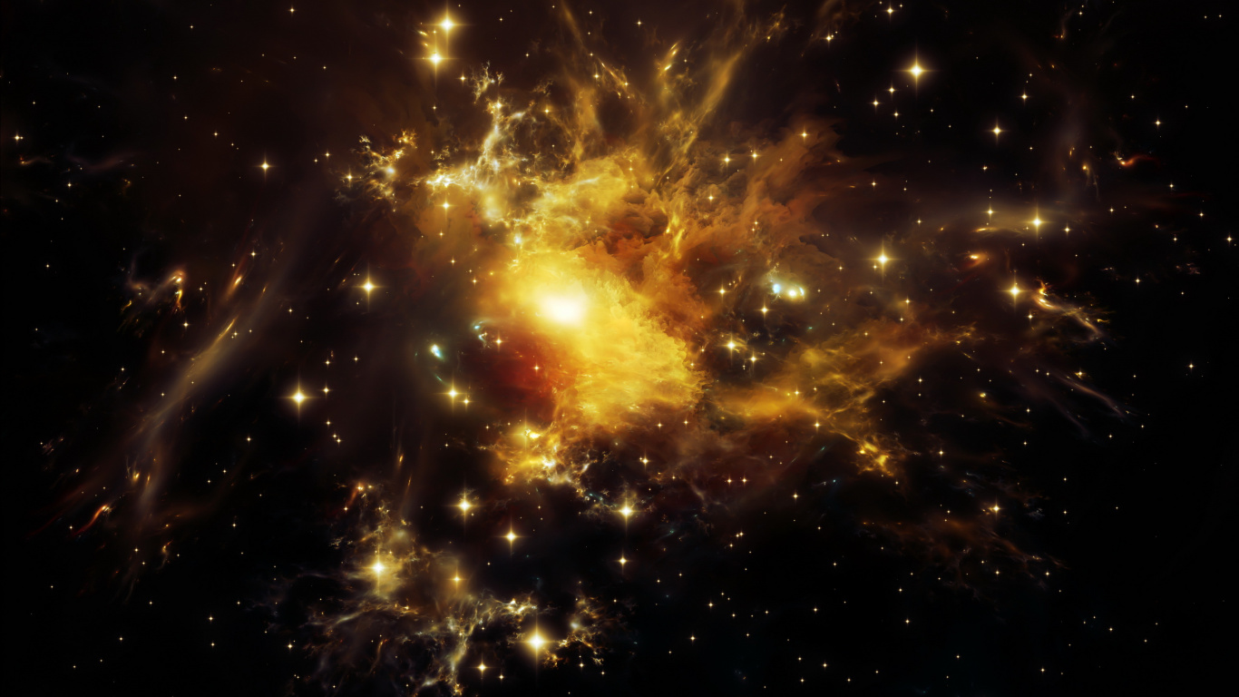 Обои космическое пространство, астрономический объект, космос, атмосфера, Галактика в разрешении 1366x768