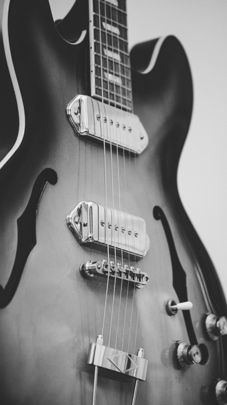 Обои гитара, электрогитара, акустическая гитара, басгитара, струнный инструмент в разрешении 750x1334