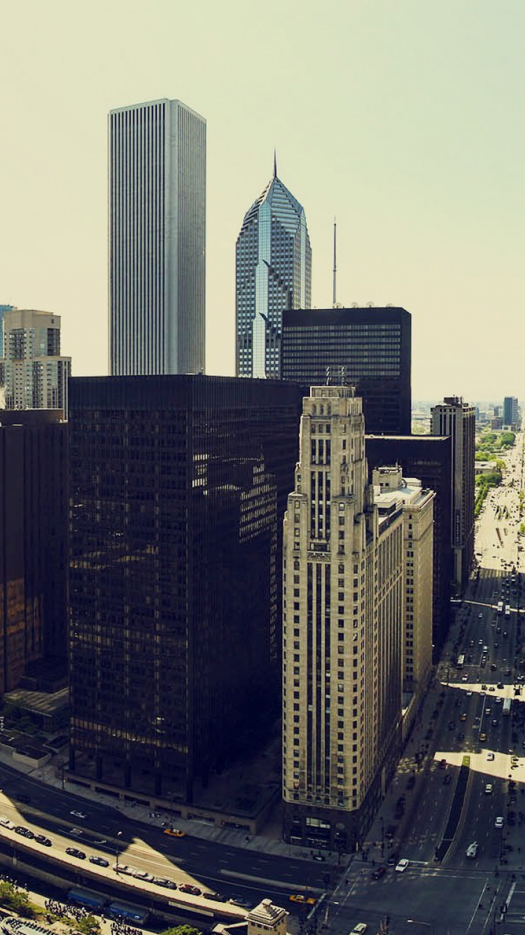 Обои небоскреб, архитектура, город, городской пейзаж, городской район в разрешении 750x1334