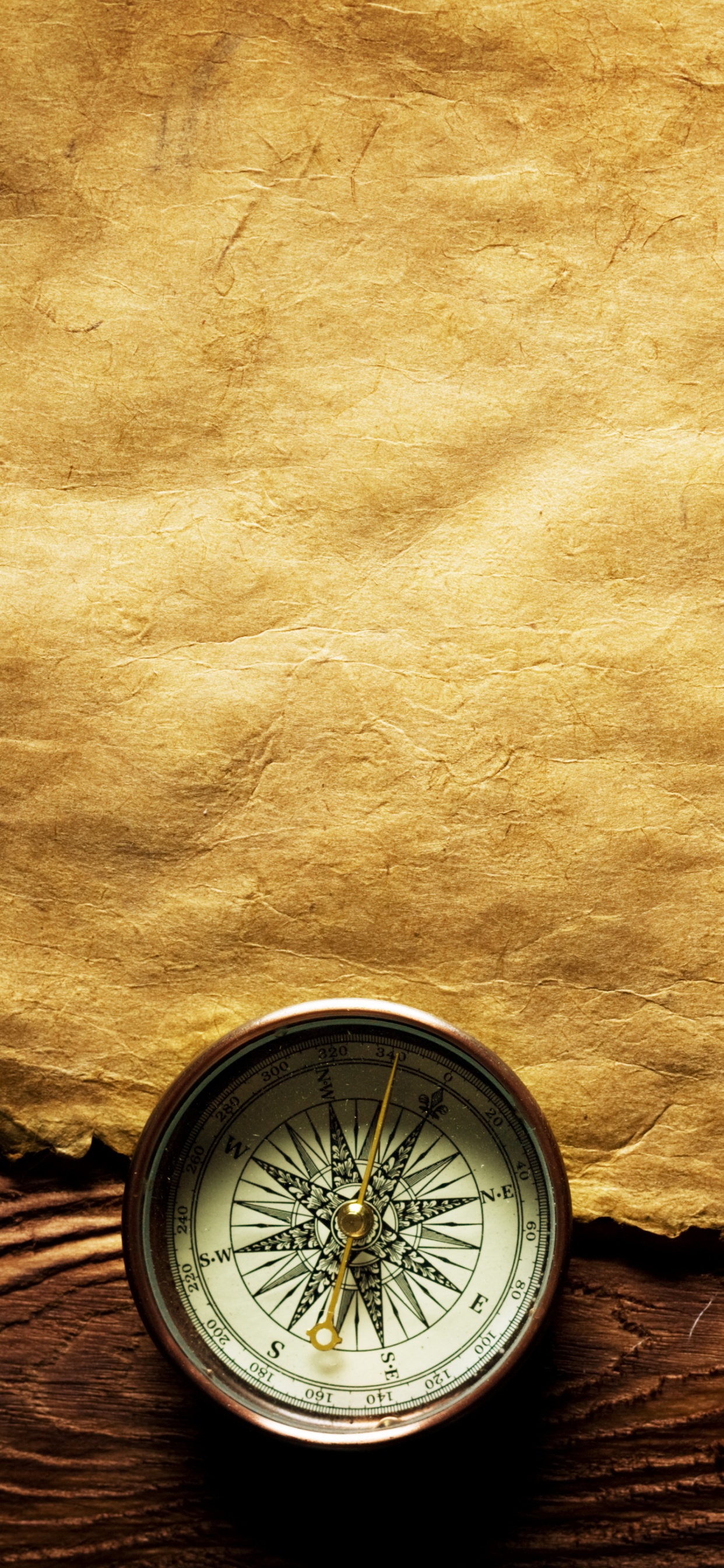 Обои бумага, пейзаж, сургуч, желтый, небо в разрешении 1242x2688