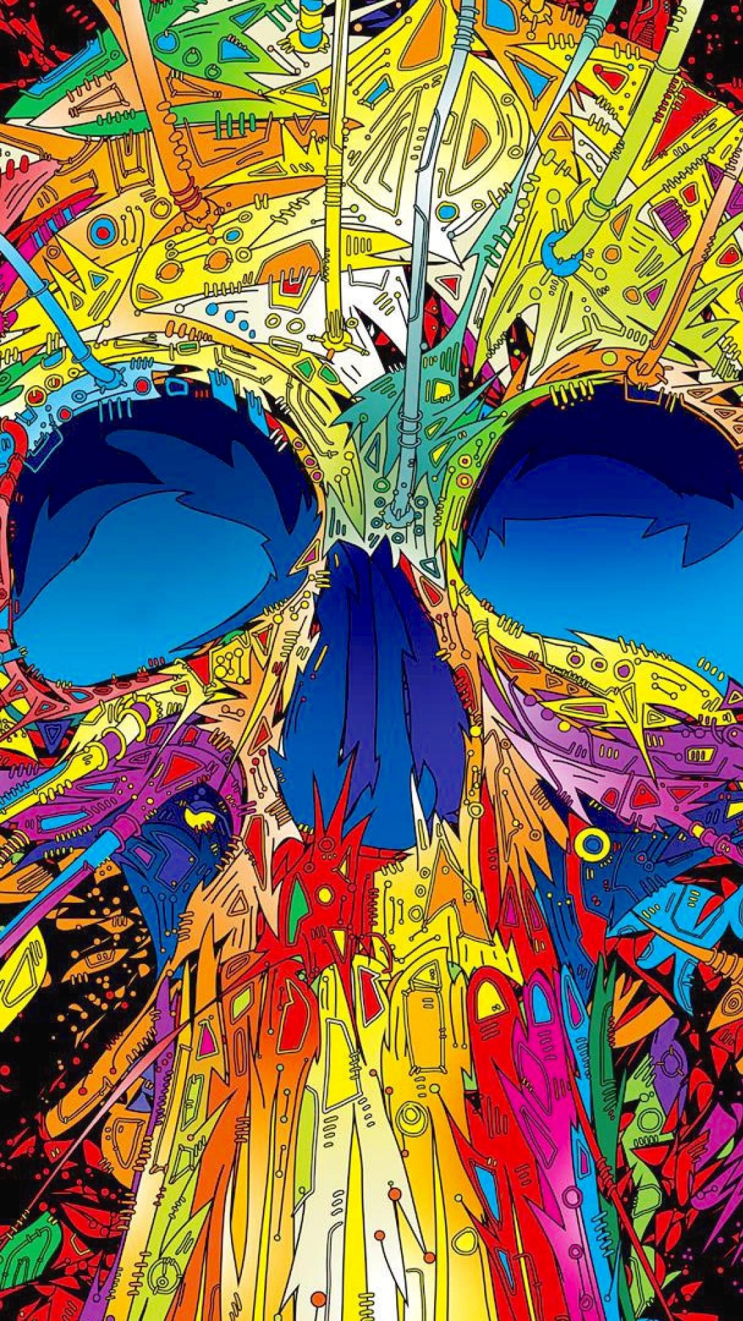 Обои психоделическое искусство, фрактальное искусство, графический дизайн, арт, иллюстрация в разрешении 1080x1920