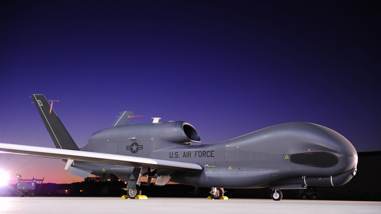 Обои ВВС США, воздушные силы, военный самолет, авиация, нортроп грумман в разрешении 1280x720