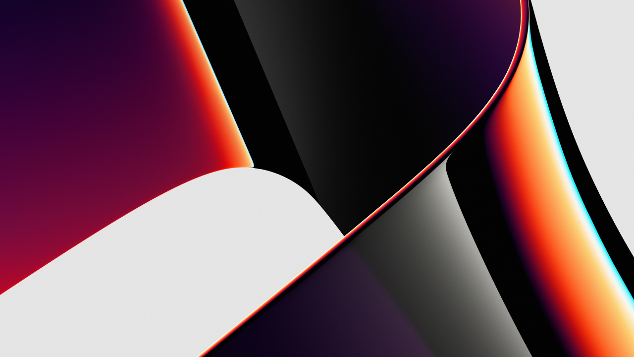 Обои New 2021 MacBook Pro (Chroma-Red) Оригинальные обои в Ultra HD в разрешении 1280x720