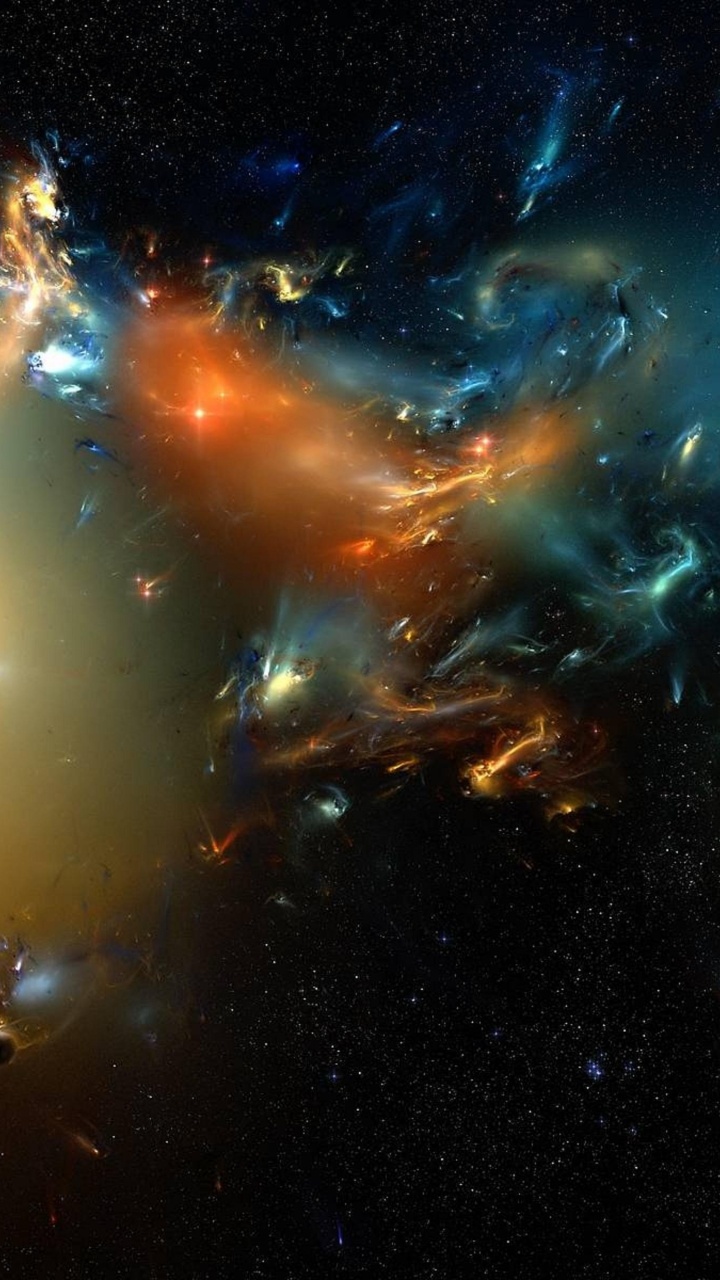 Обои Галактика, космос, космическое пространство, астрономический объект, туманность в разрешении 720x1280