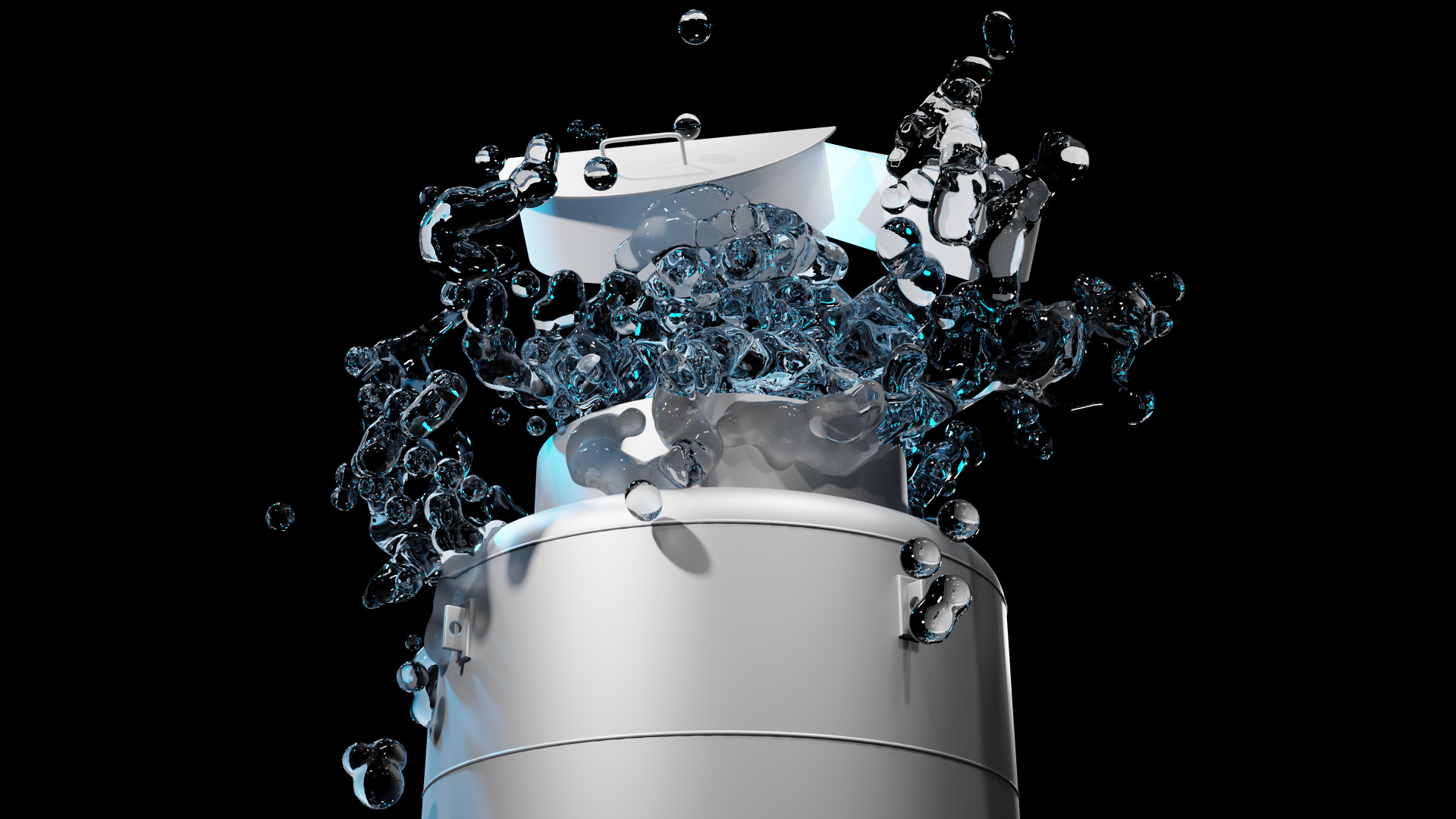 Обои крионика, институт крионики, жидкий, серебро, арт в разрешении 1920x1080