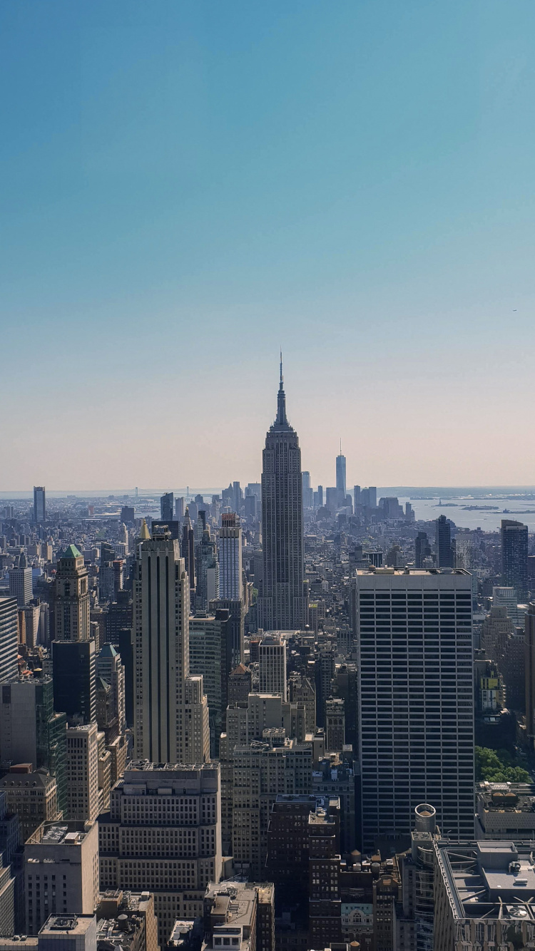 Обои Manhattan View, Empire State Building в разрешении 750x1334