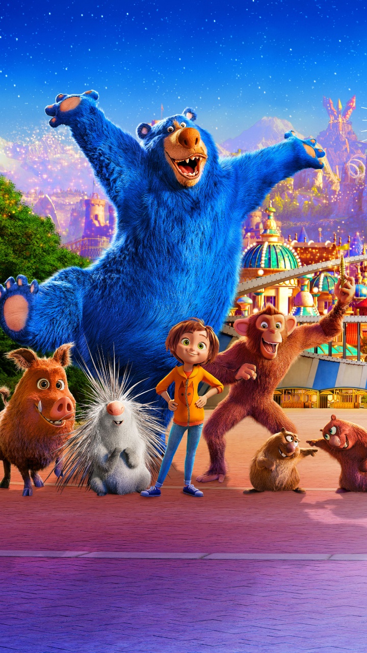 Обои забава, достопримечательность, мультик, Представление, парк развлечений в разрешении 720x1280