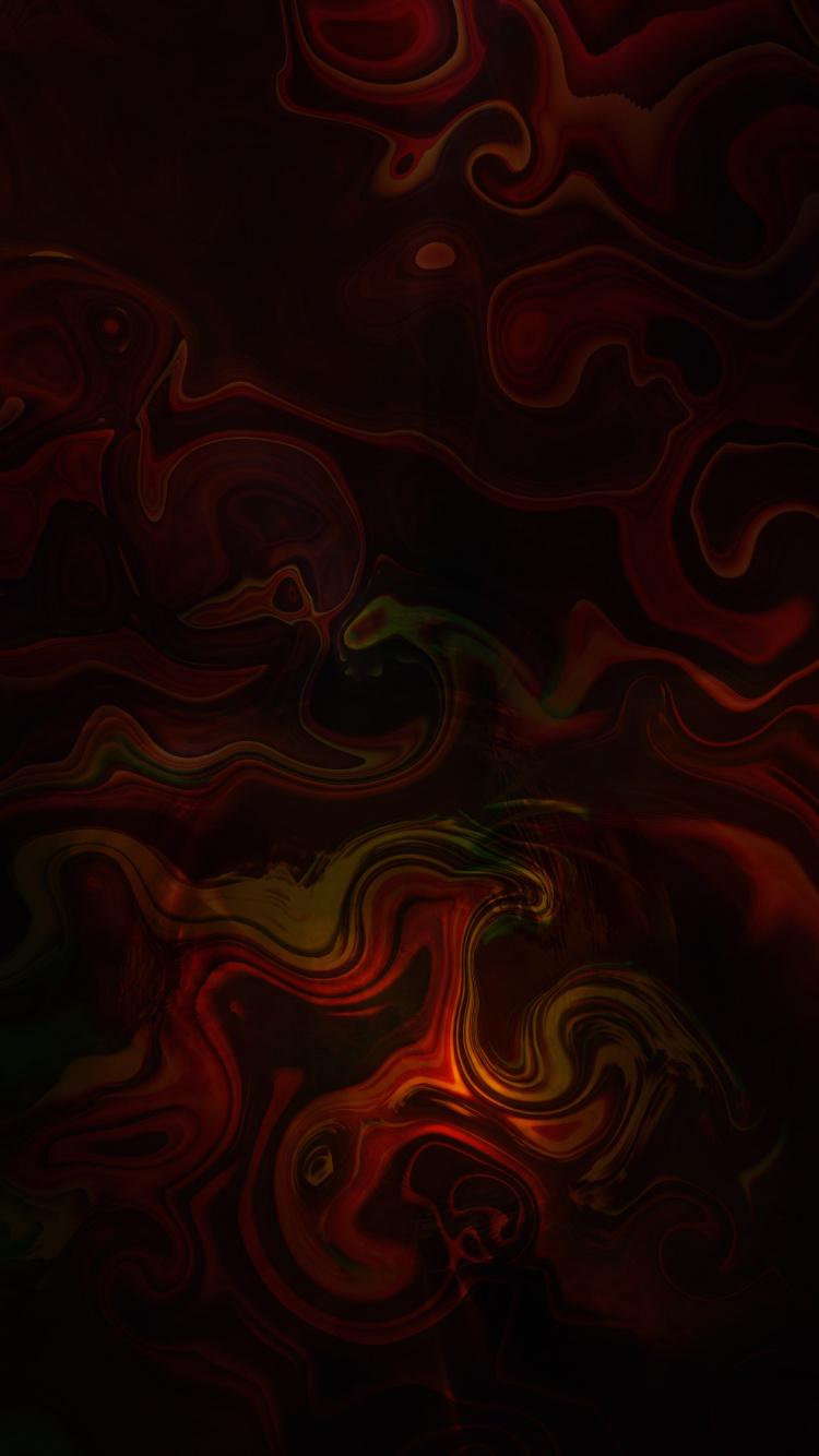 Обои фрактальное искусство, визуальное искусство, арт, коричневый цвет, Янтарь в разрешении 750x1334