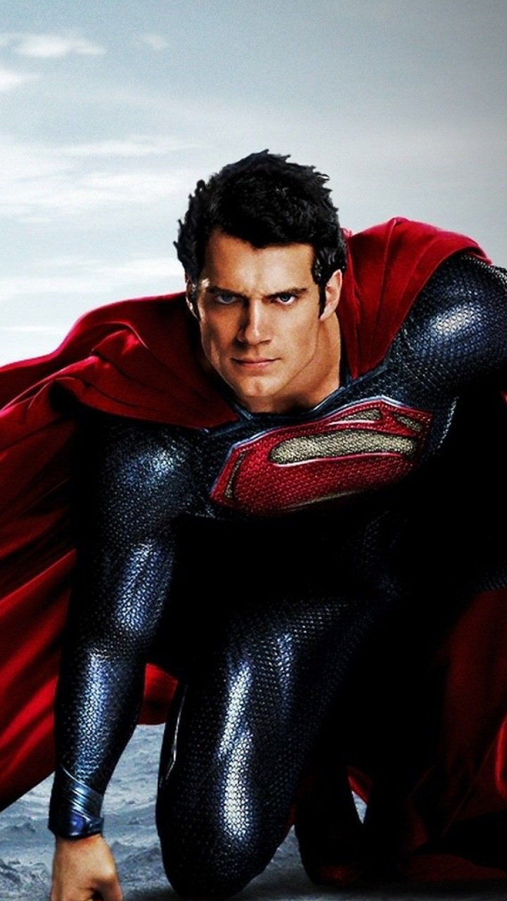 Обои Генри кавилл, человек из стали, Супермен, Лига справедливости, комиксы dc в разрешении 720x1280