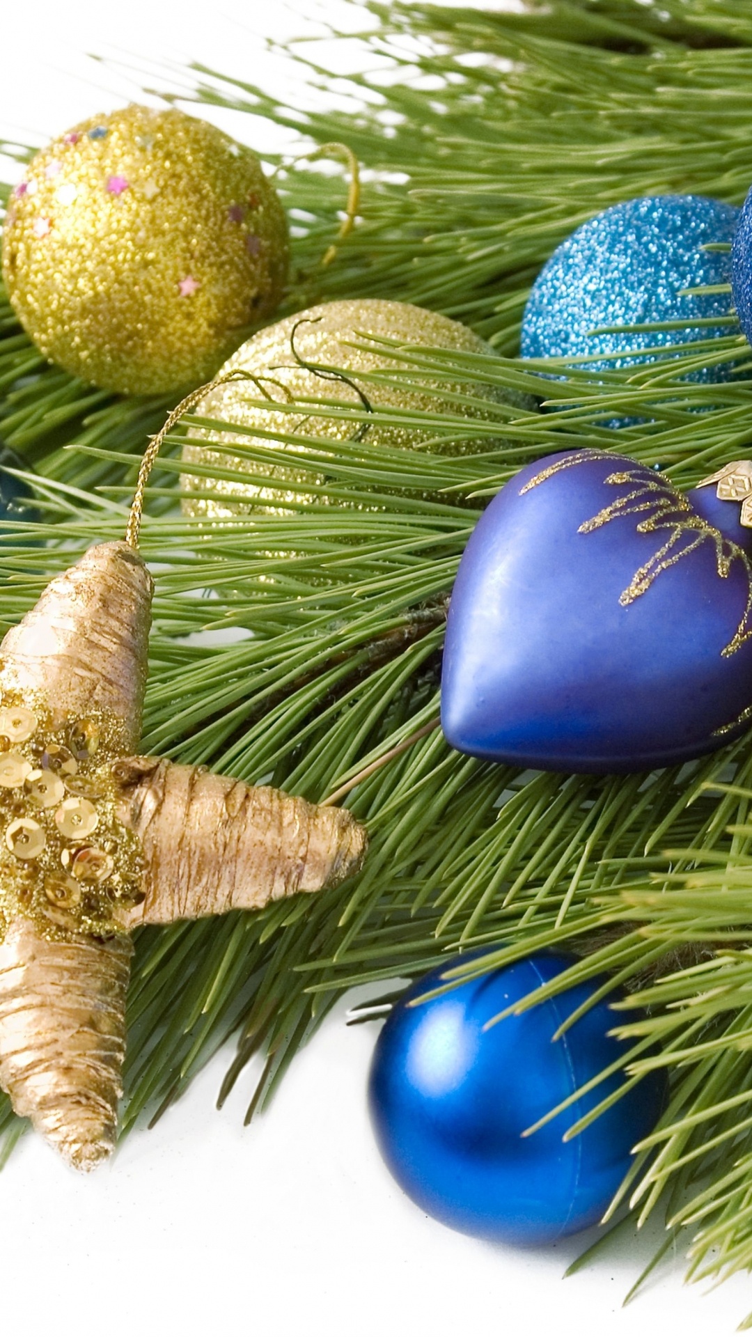 Обои рождественский орнамент, Рождественский день, Новый год, елка, Рождественские украшения в разрешении 1080x1920