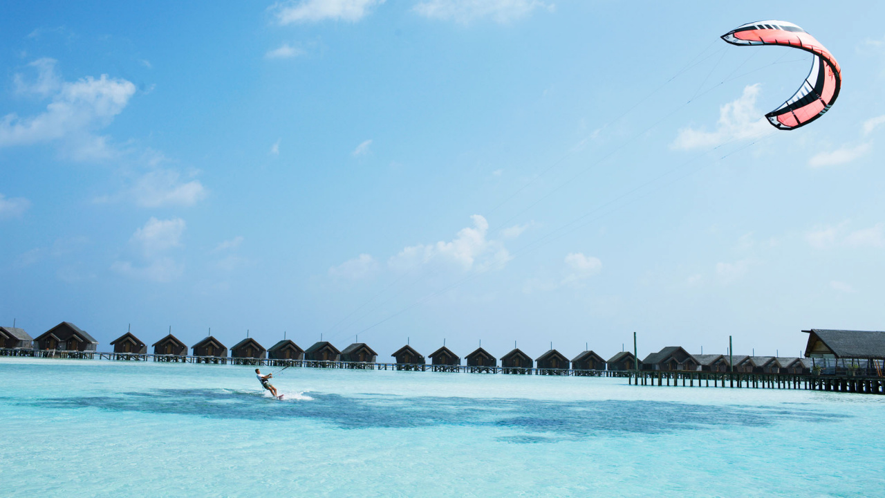 Обои Ари Атолл, Тза, Дидхуфинолу район, Атолл, Остров в разрешении 1280x720