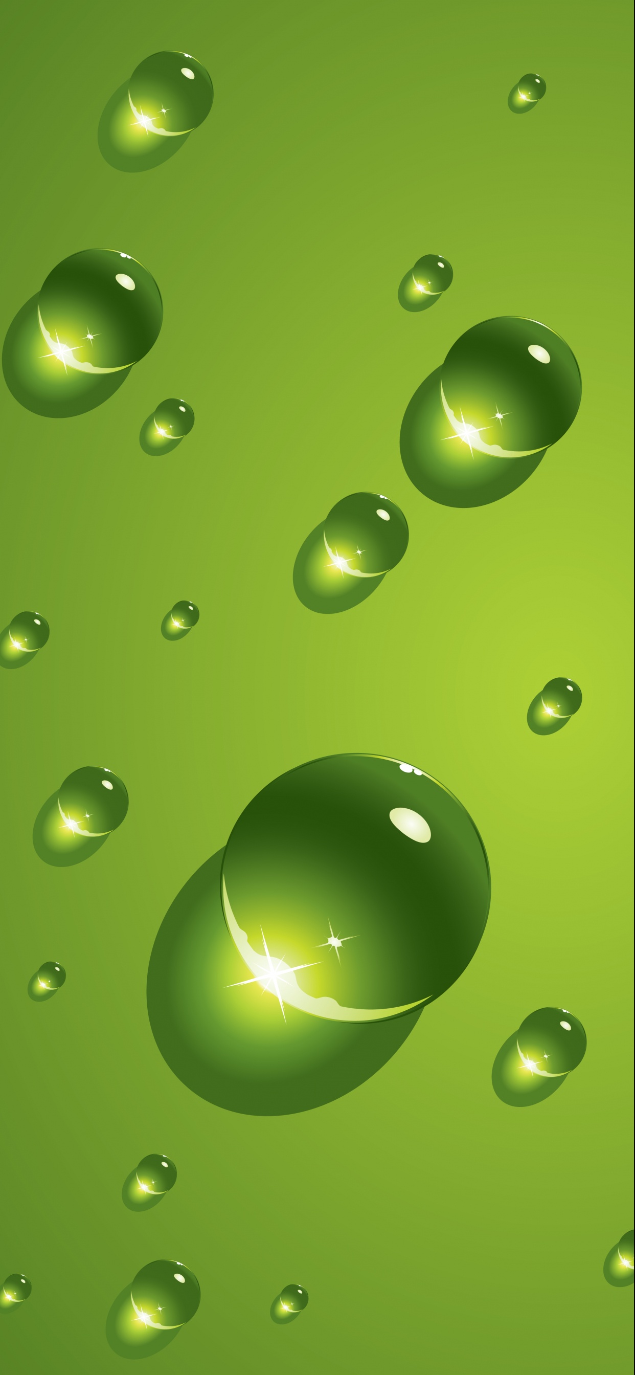 Обои Lime green water droplet в разрешении 1242x2688