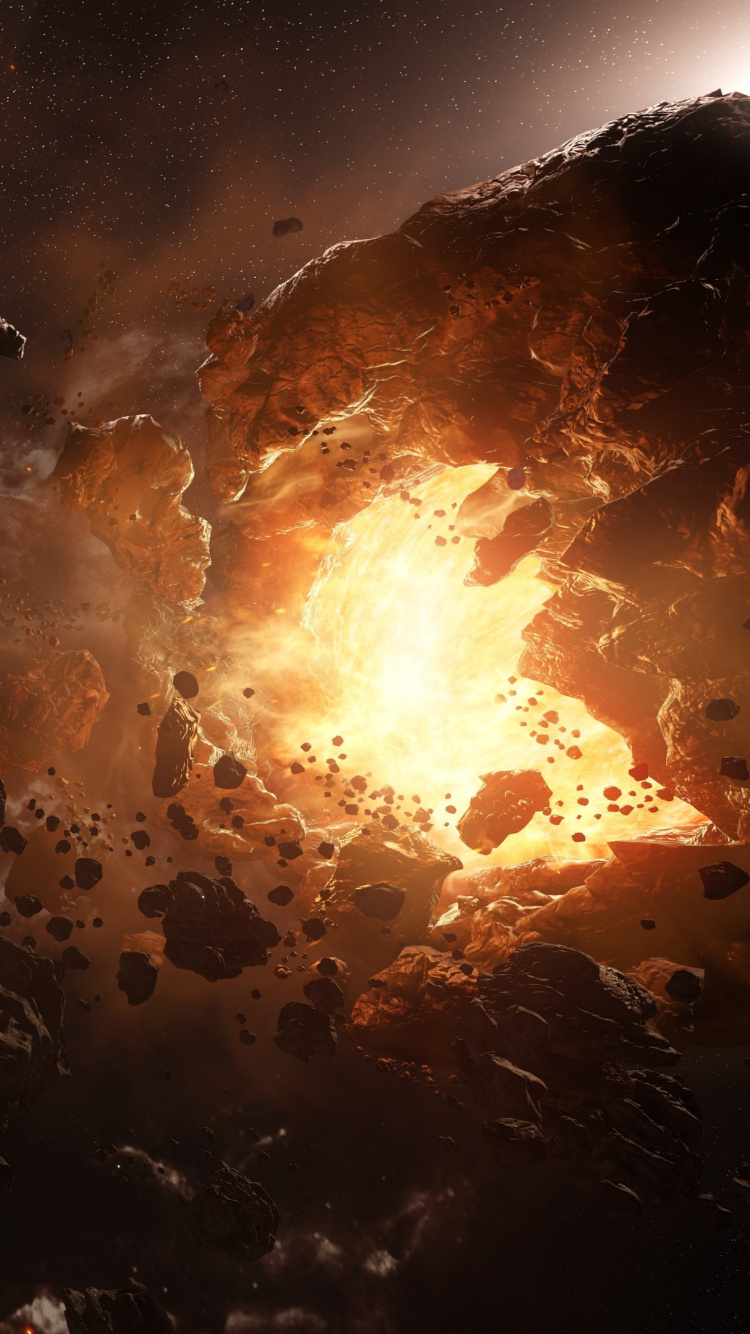 Обои звезда гражданин, атмосфера, космическое пространство, астероид, звезда в разрешении 750x1334