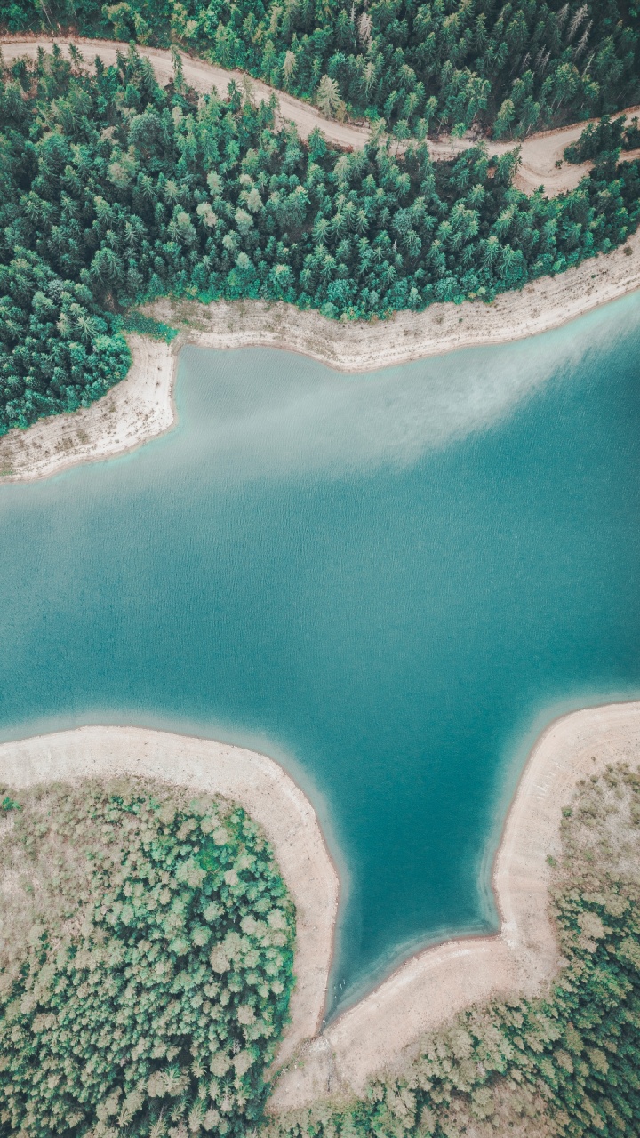 Обои гидроресурсы, вода, зеленый, лазурный, природный ландшафт в разрешении 720x1280