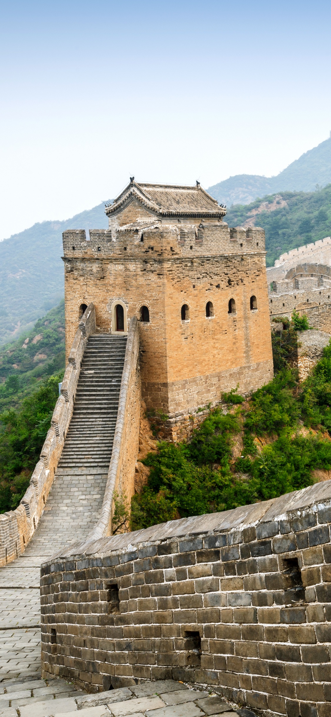 Обои Великой Китайской стены jinshanling, великая Китайская стена, Jinshanling, ориентир, стена в разрешении 1125x2436