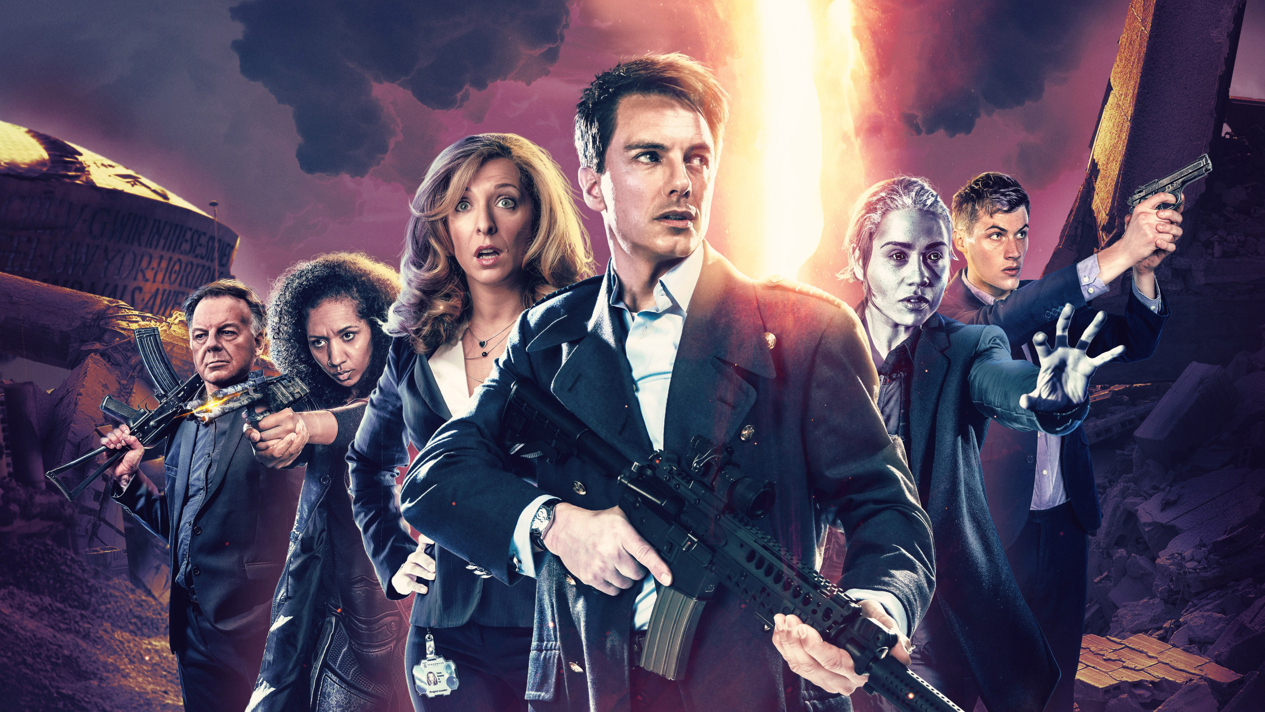 Обои Джон Barrowman, Торчвуд, Капитан Джек Харкнесс, Большой Финиш Производств, кино в разрешении 2560x1440