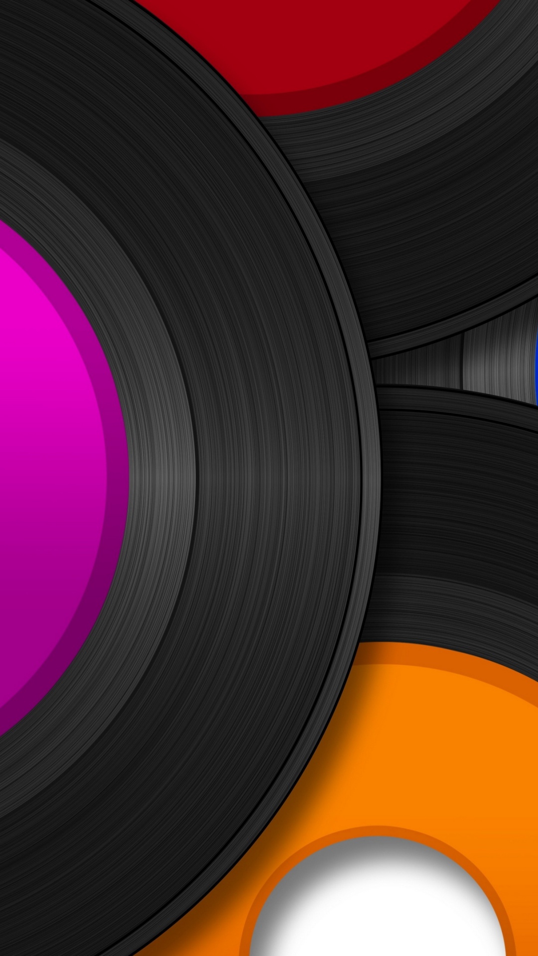 Обои граммофонная пластинка, пурпур, колесо, круг, пурпурный цвет в разрешении 1080x1920