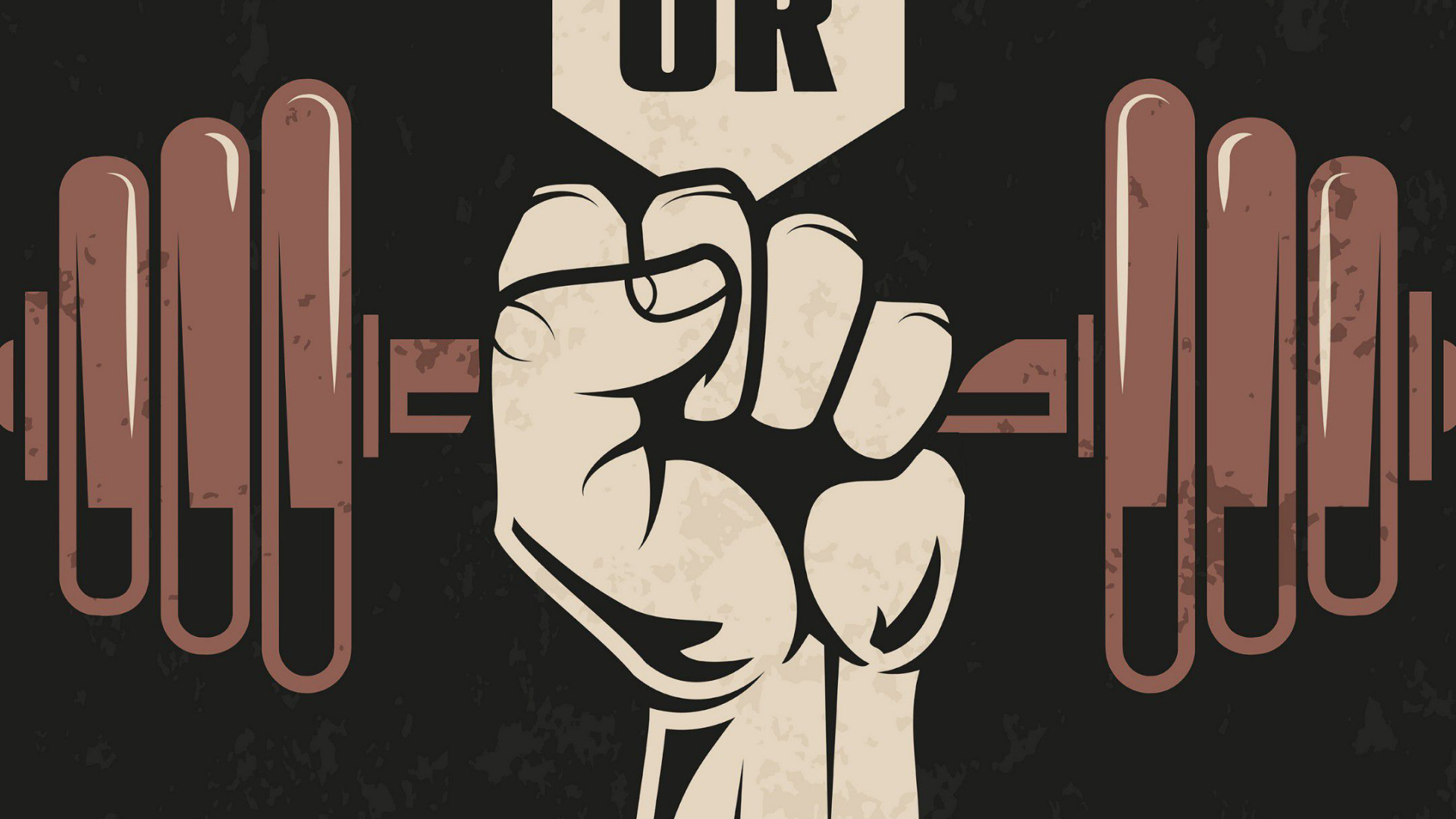 Обои фитнес-мотивация, спортзал, книга, рукав, публикация в разрешении 1920x1080