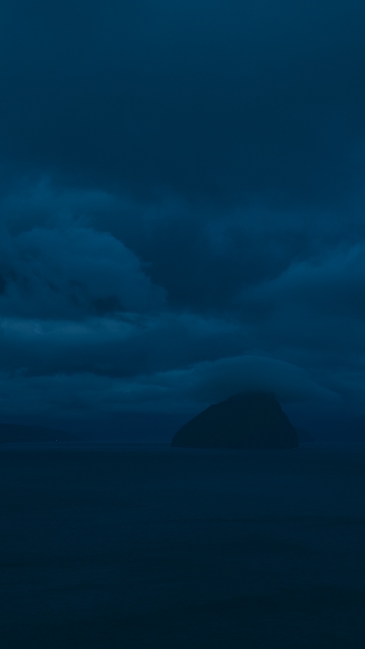 Обои лазурный, Аква, кучевое облако, синий, небо в разрешении 720x1280