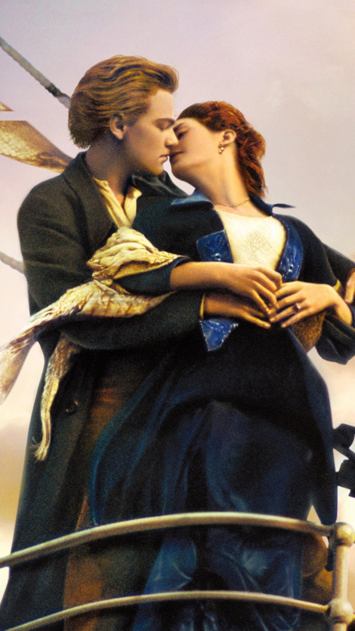 Обои Роуз девитт букатер, Джек Доусон, Титаник, Бобби Бьюэл, небо в разрешении 720x1280