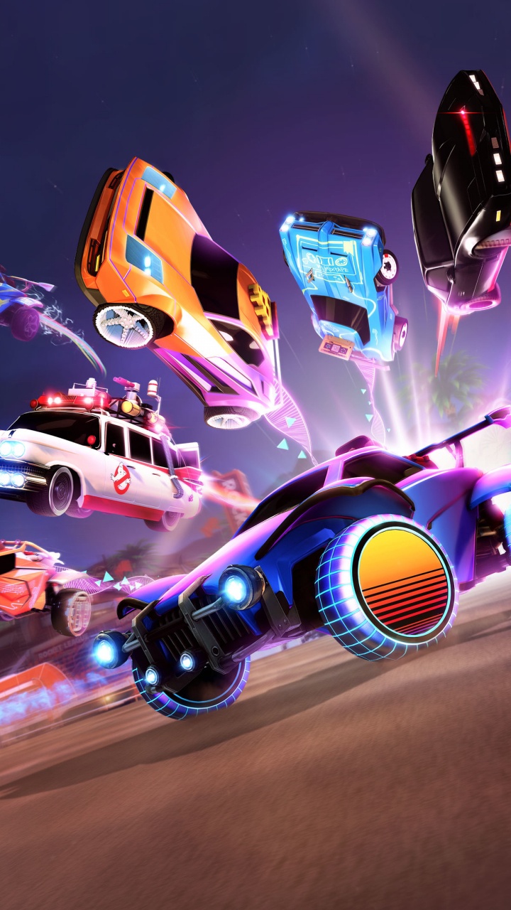 Обои Ракета Лиги, графический дизайн, графика, космос, мир в разрешении 720x1280