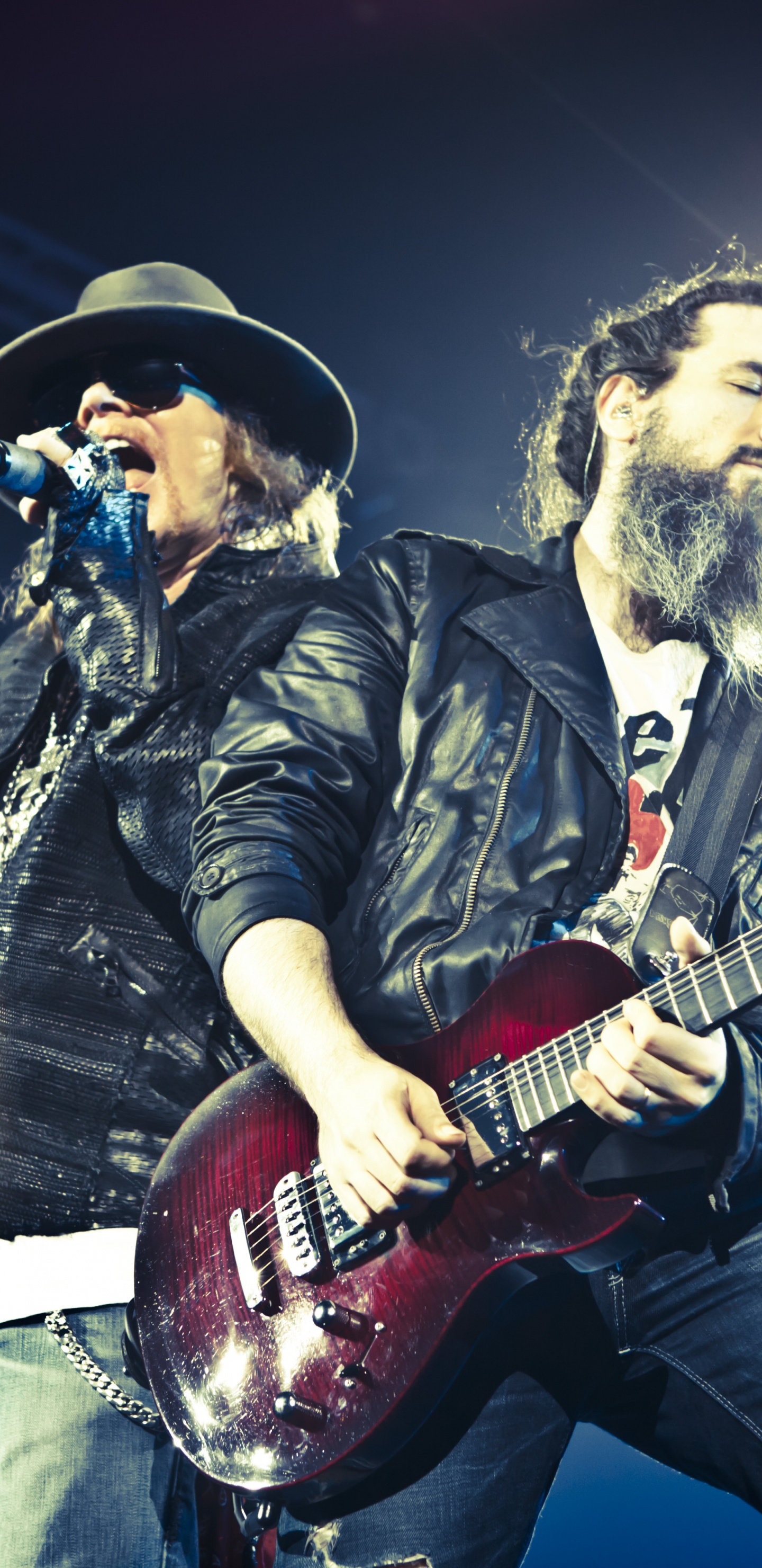 Обои гитарист, музыка, китайская демократия, развлечение, концерт в разрешении 1440x2960