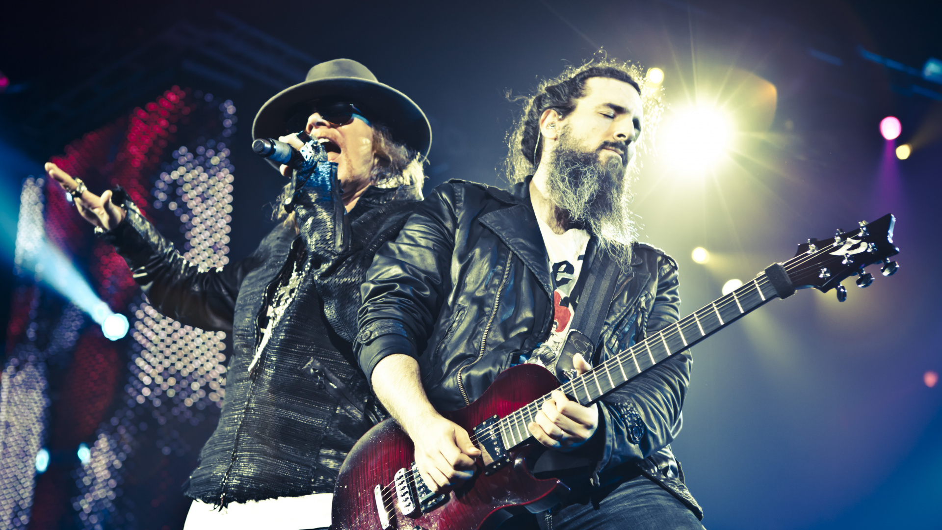 Обои гитарист, музыка, китайская демократия, развлечение, концерт в разрешении 1920x1080