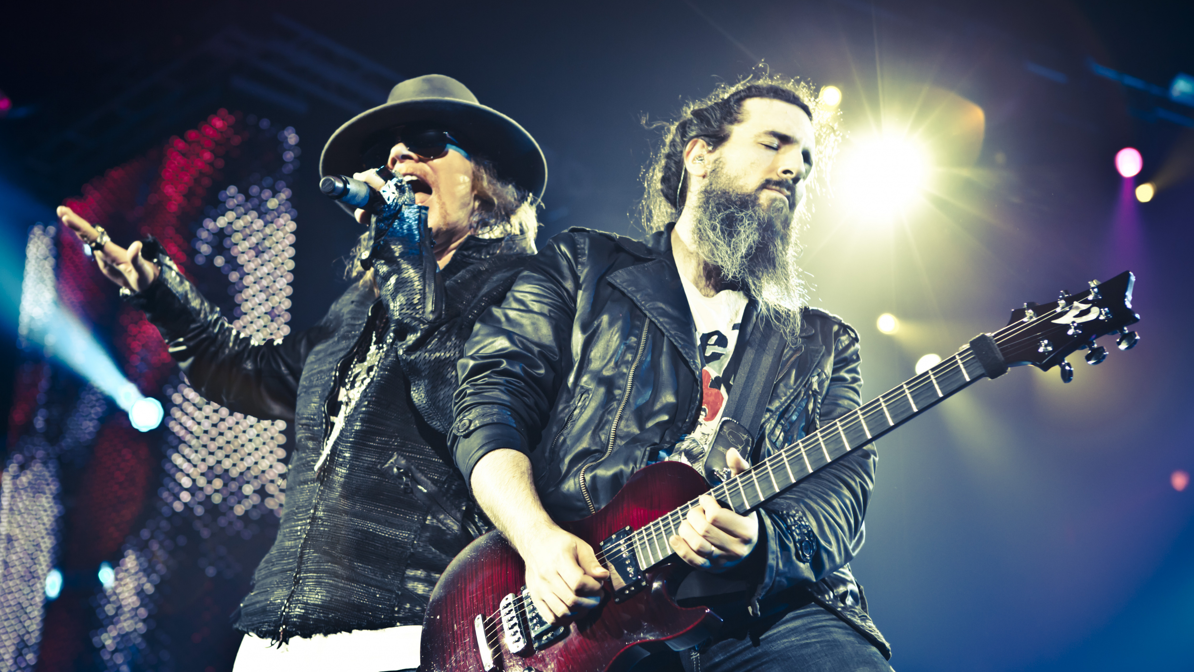 Обои гитарист, музыка, китайская демократия, развлечение, концерт в разрешении 3840x2160