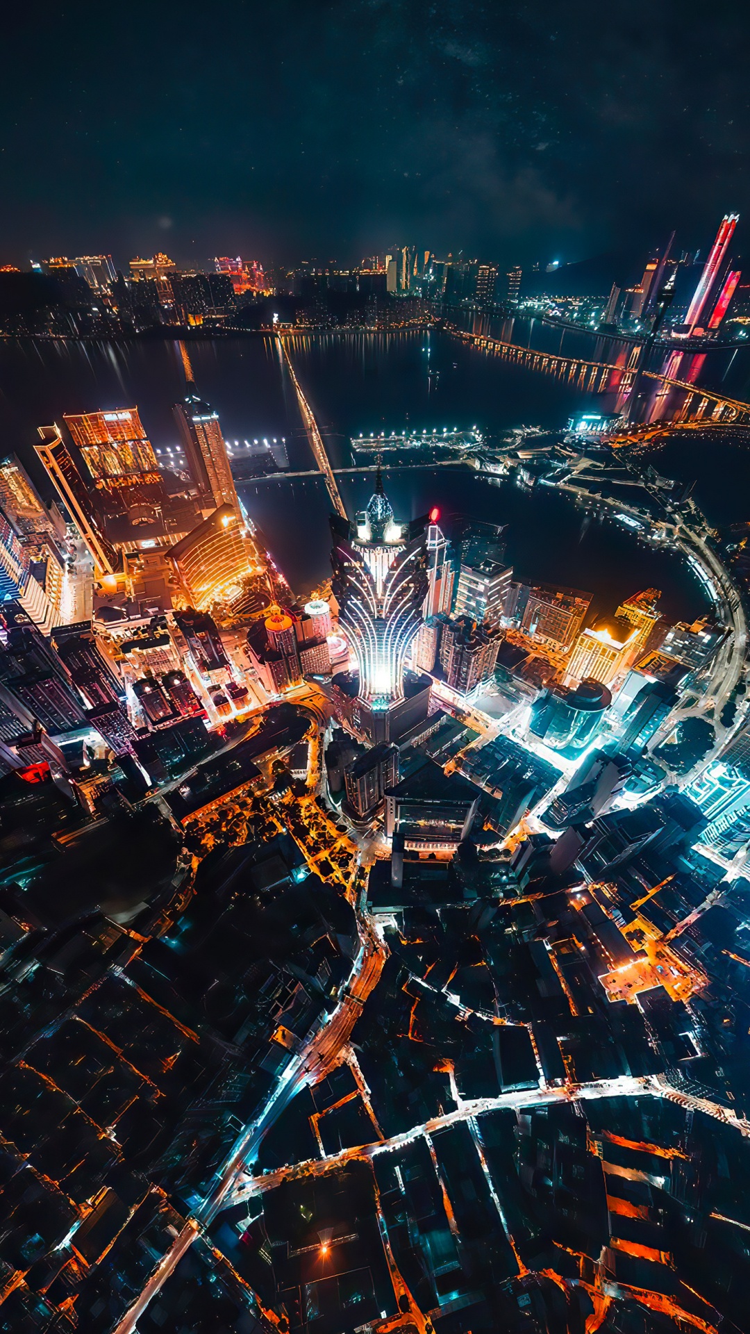 Обои метрополия, мир, электричество, городской дизайн, город в разрешении 1080x1920