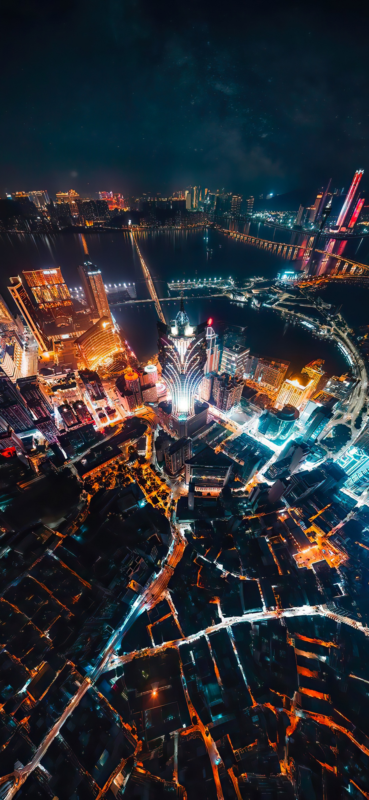 Обои метрополия, мир, электричество, городской дизайн, город в разрешении 1242x2688