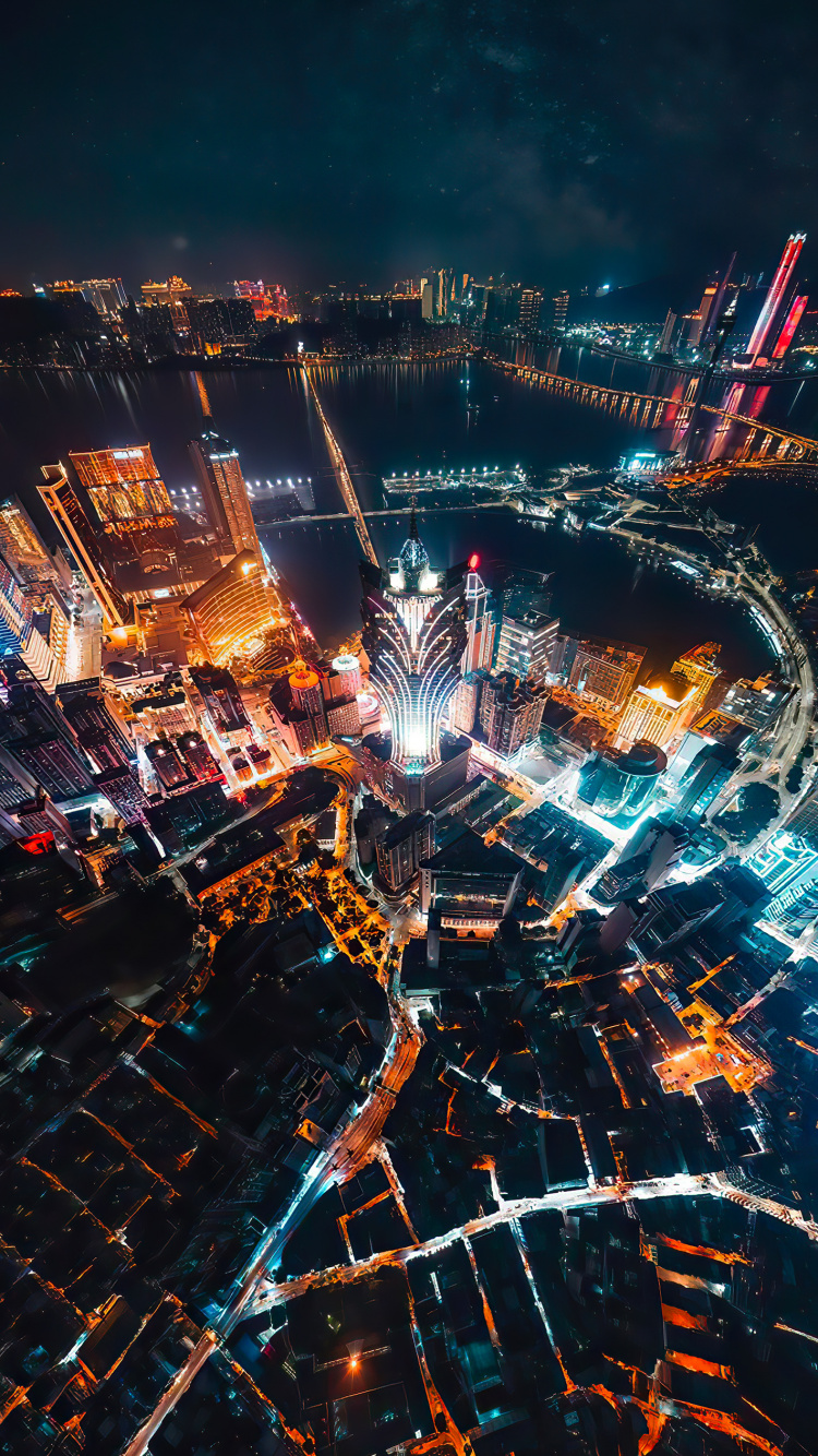 Обои метрополия, мир, электричество, городской дизайн, город в разрешении 750x1334