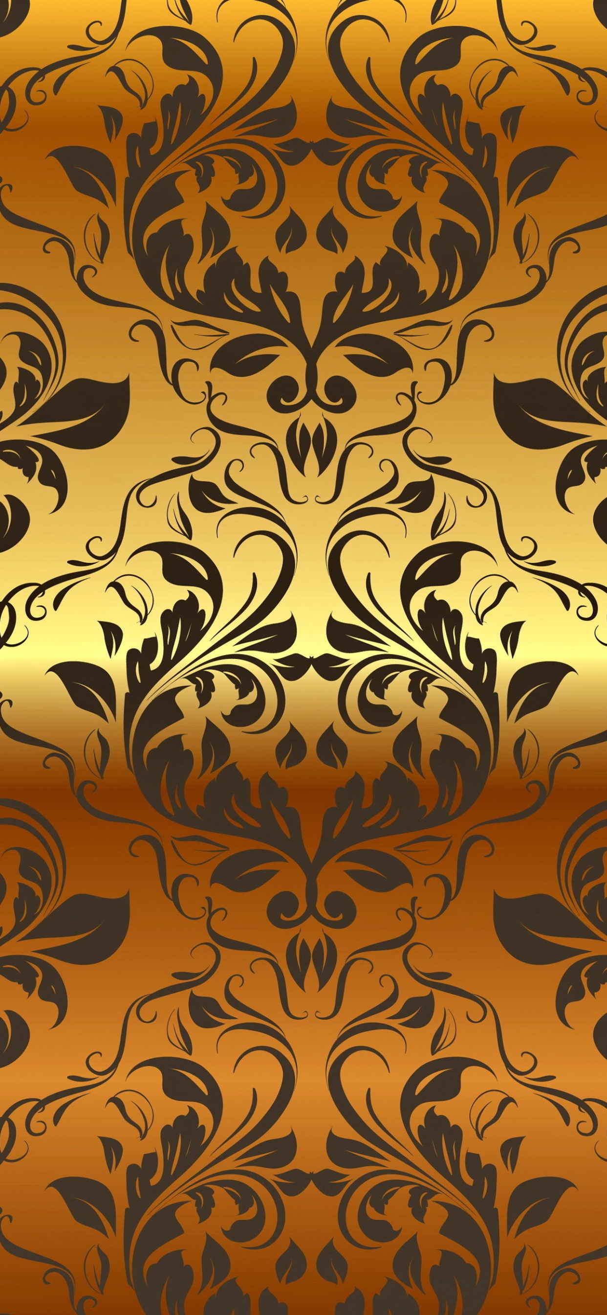 Обои орнамент, дизайн, узор, Апельсин, желтый в разрешении 1242x2688